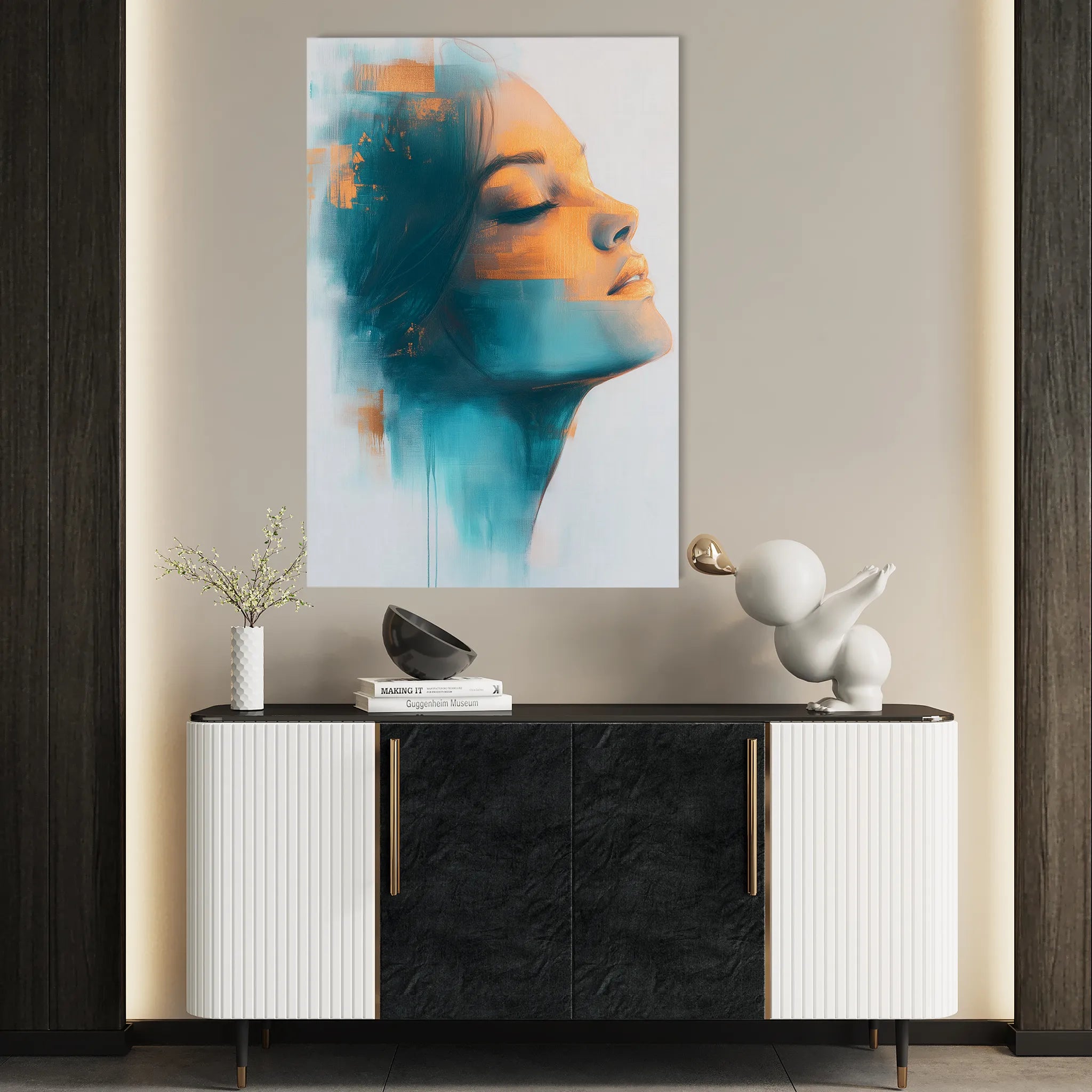 Portrait Canvas Wall Art WAD089-P 90 x 60 cm / Stretched on hidden frame
