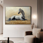 Horses 090 Canvas Art 90 x 60 cm / Stretched on hidden frame