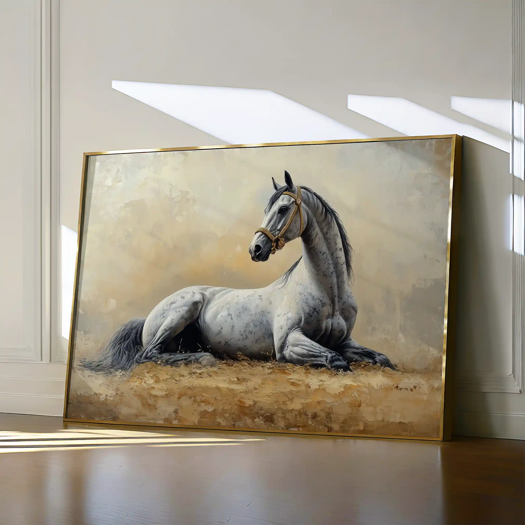 Horses 090 Canvas Art 90 x 60 cm / Stretched on hidden frame