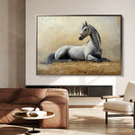 Horses 090 Canvas Art 90 x 60 cm / Stretched on hidden frame