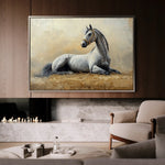 Horses 090 Canvas Art 90 x 60 cm / Stretched on hidden frame