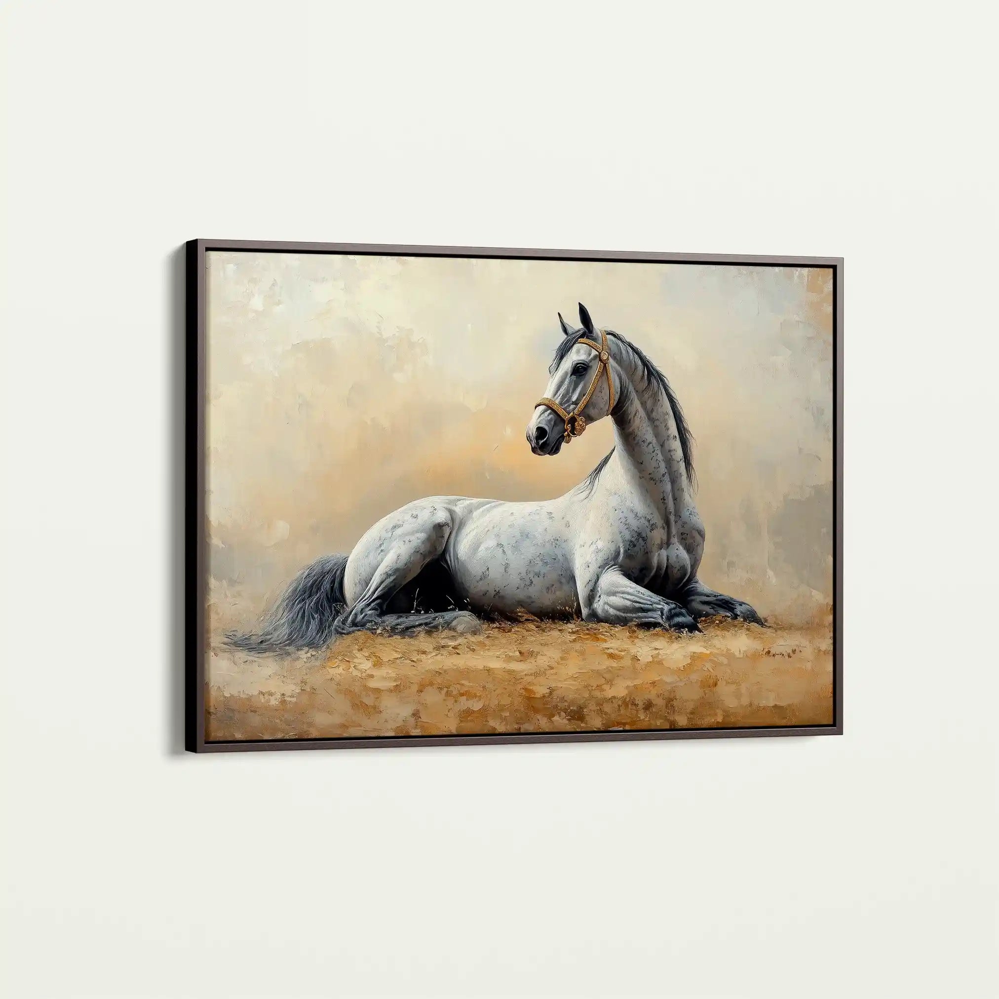 Horses 090 Canvas Art 90 x 60 cm / Stretched on hidden frame
