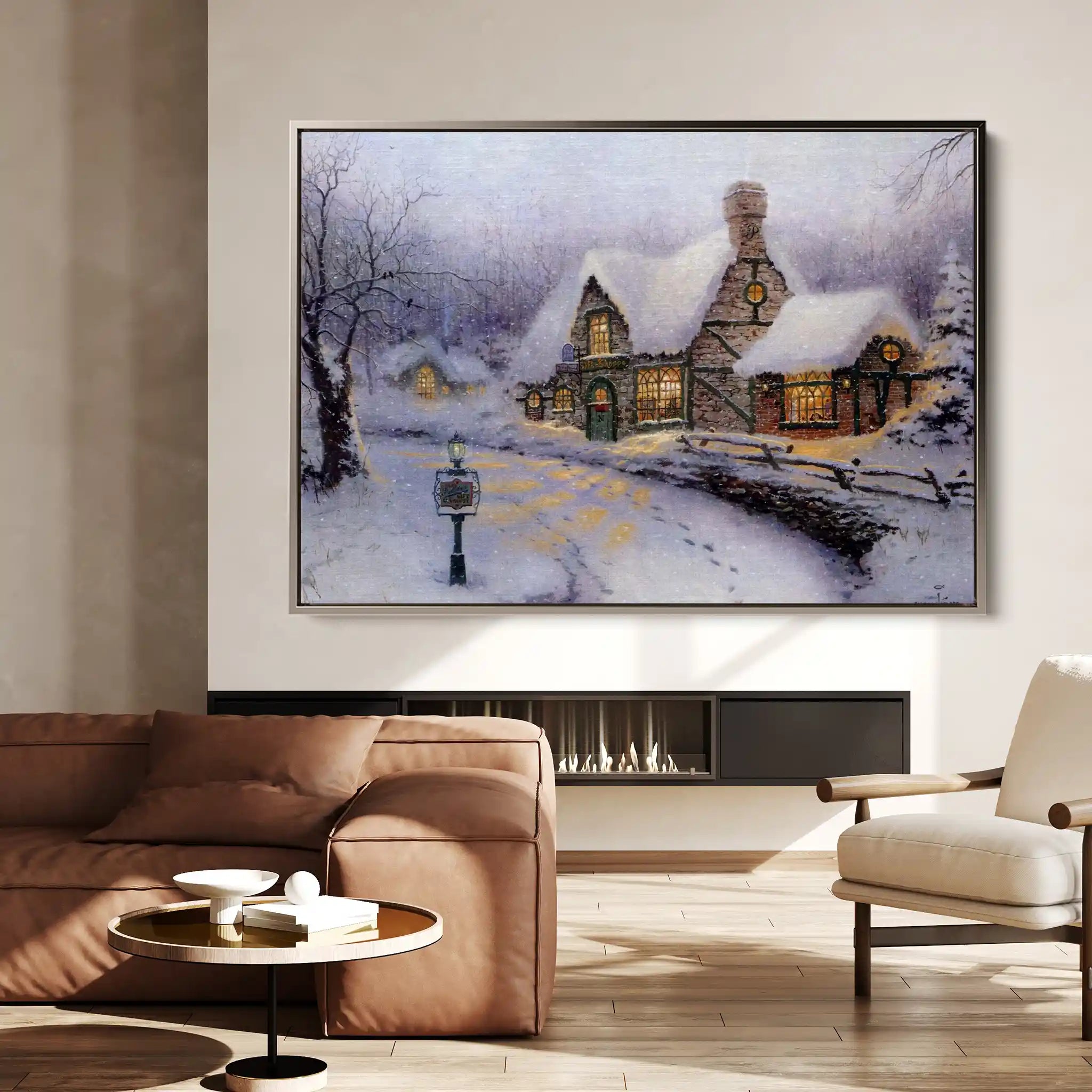 Landscape 090 Canvas Art 90 x 60 cm / Stretched on hidden frame