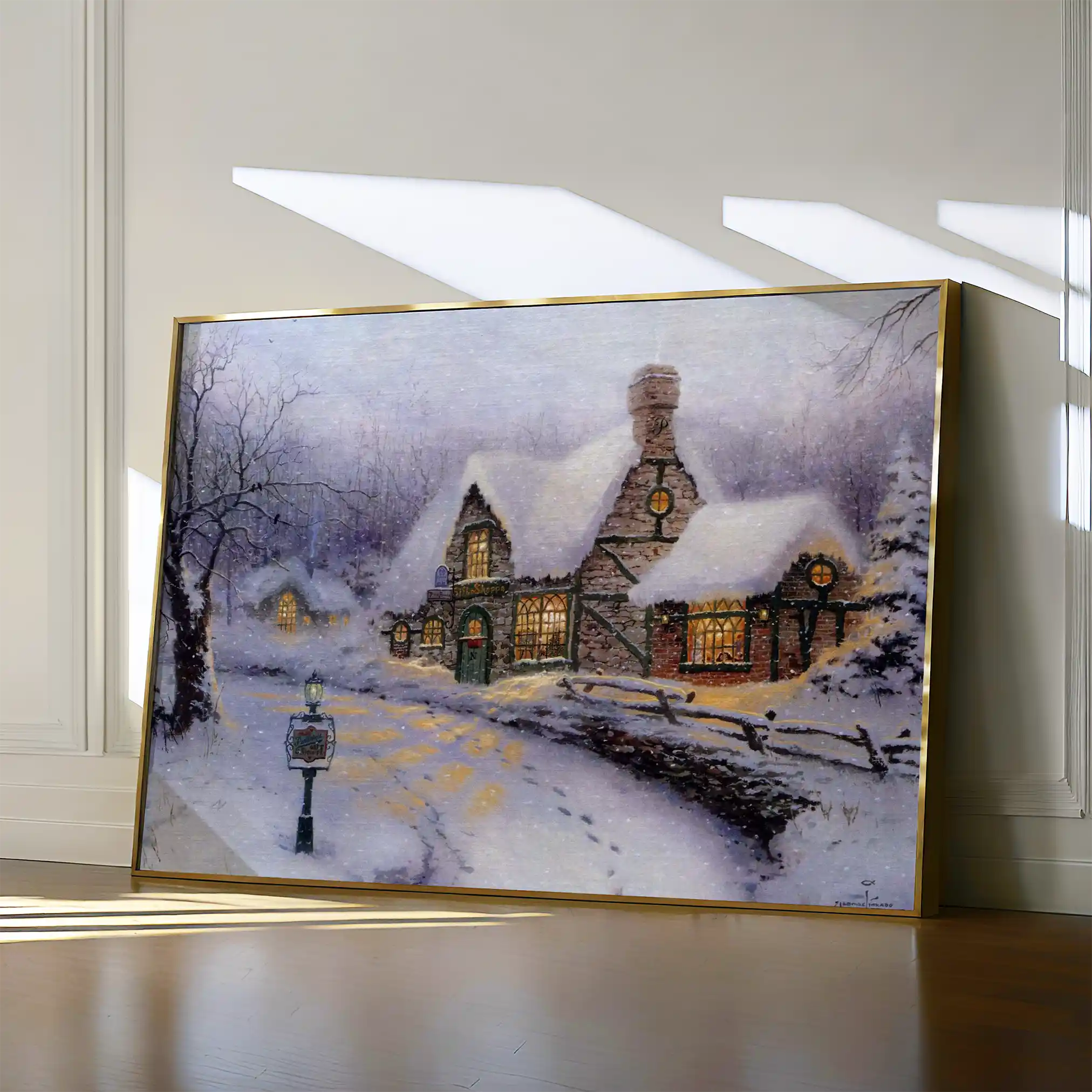 Landscape 090 Canvas Art 90 x 60 cm / Stretched on hidden frame