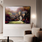 Landscape 091 Canvas Art 90 x 60 cm / Stretched on hidden frame