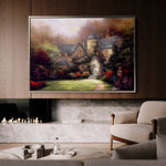 Landscape 091 Canvas Art 90 x 60 cm / Stretched on hidden frame