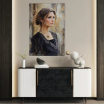 Portrait 091 Canvas Art 90 x 60 cm / Stretched on hidden frame