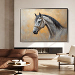 Horses 092 Canvas Art 90 x 60 cm / Stretched on hidden frame