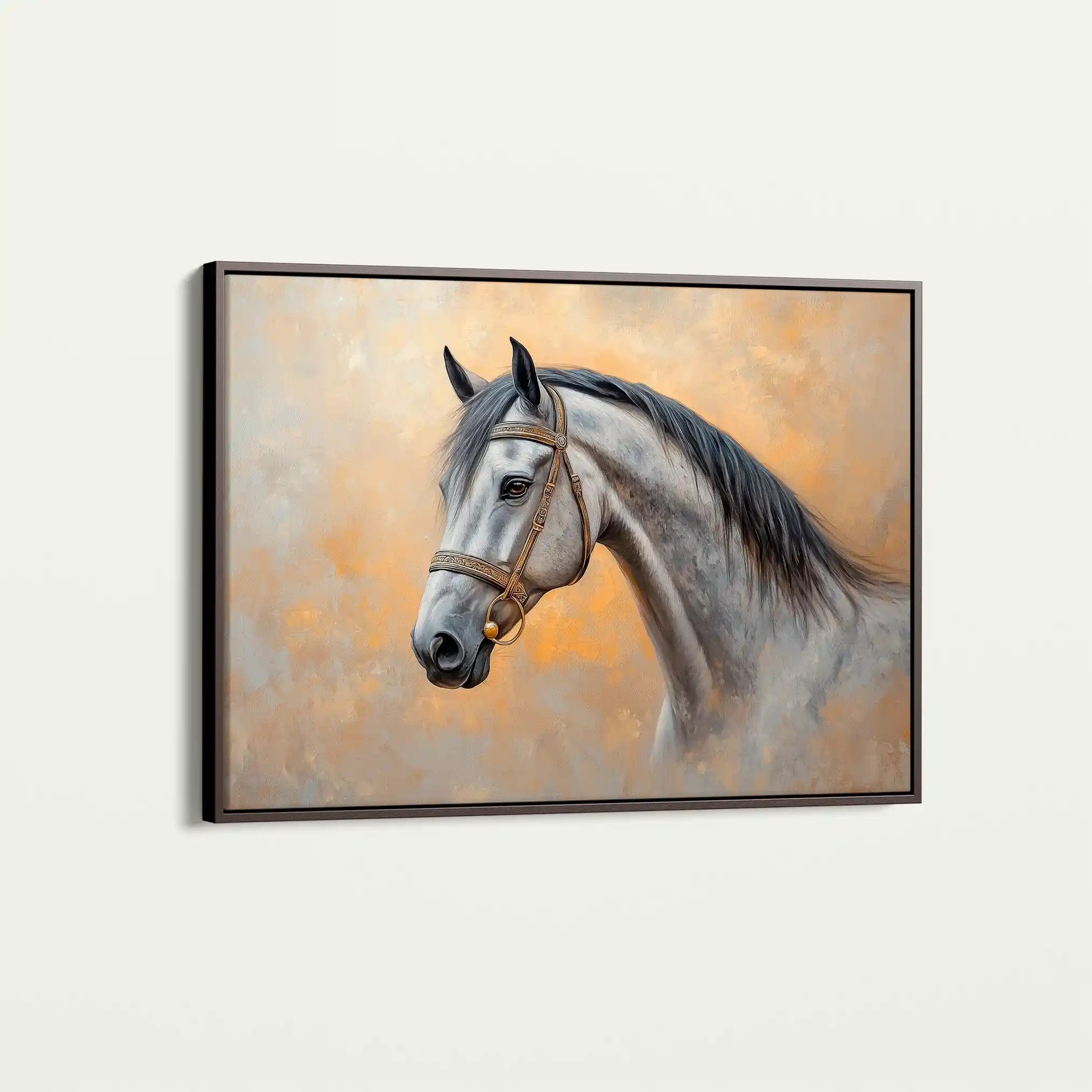 Horses 092 Canvas Art 90 x 60 cm / Stretched on hidden frame