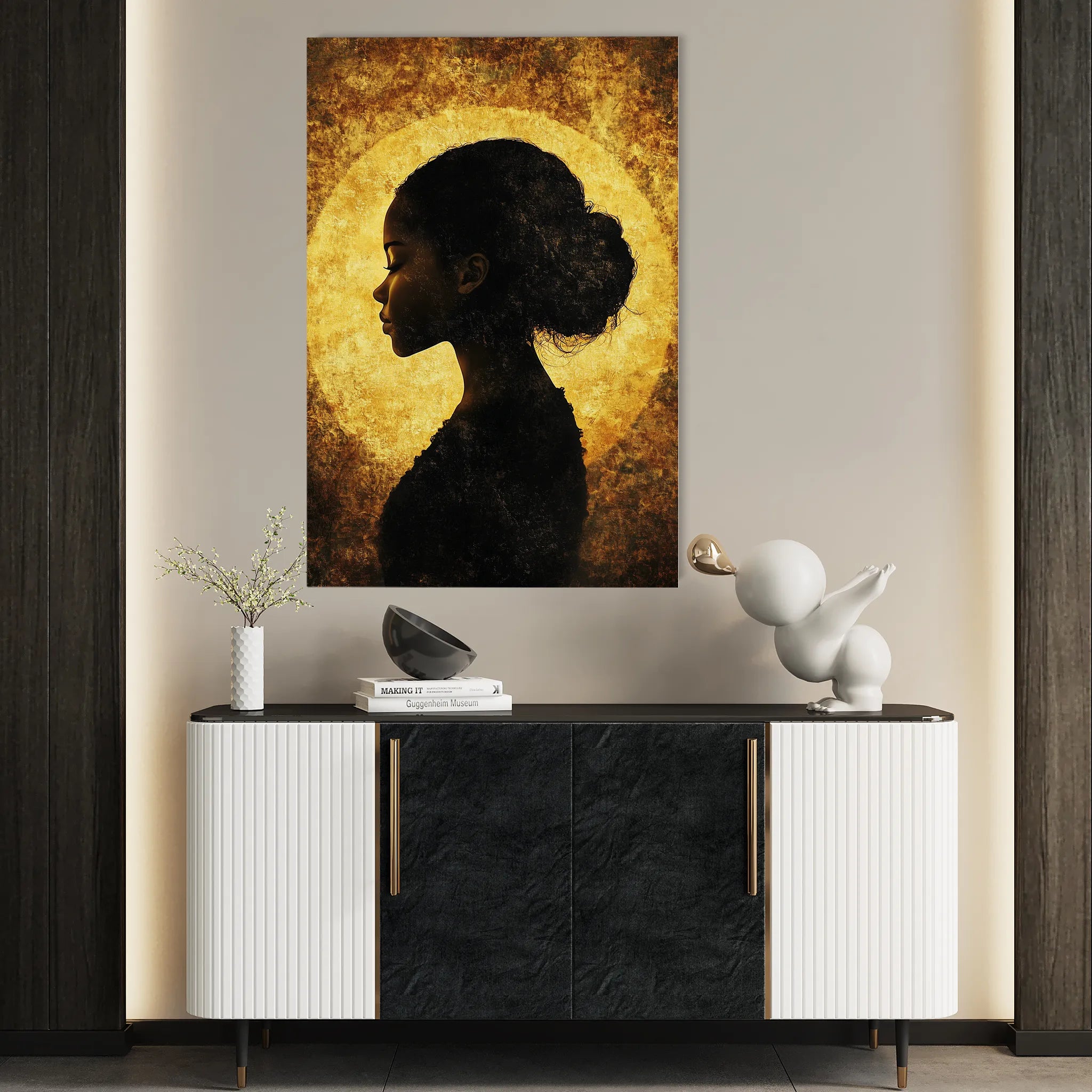 Portrait Canvas Wall Art WAD092-P 90 x 60 cm / Stretched on hidden frame