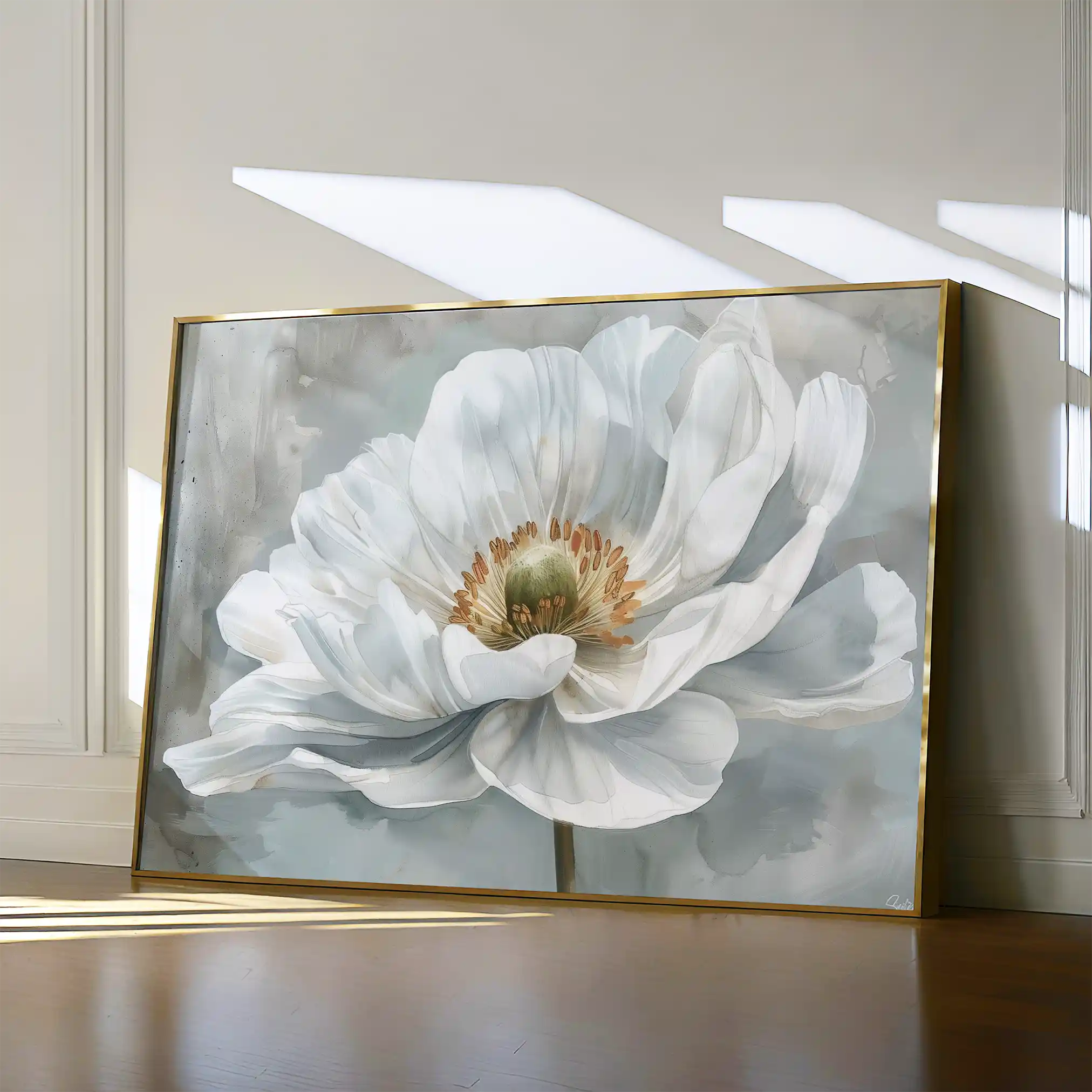 Floral Canvas Wall Art WAD093-F 90 x 60 cm / Stretched on hidden frame