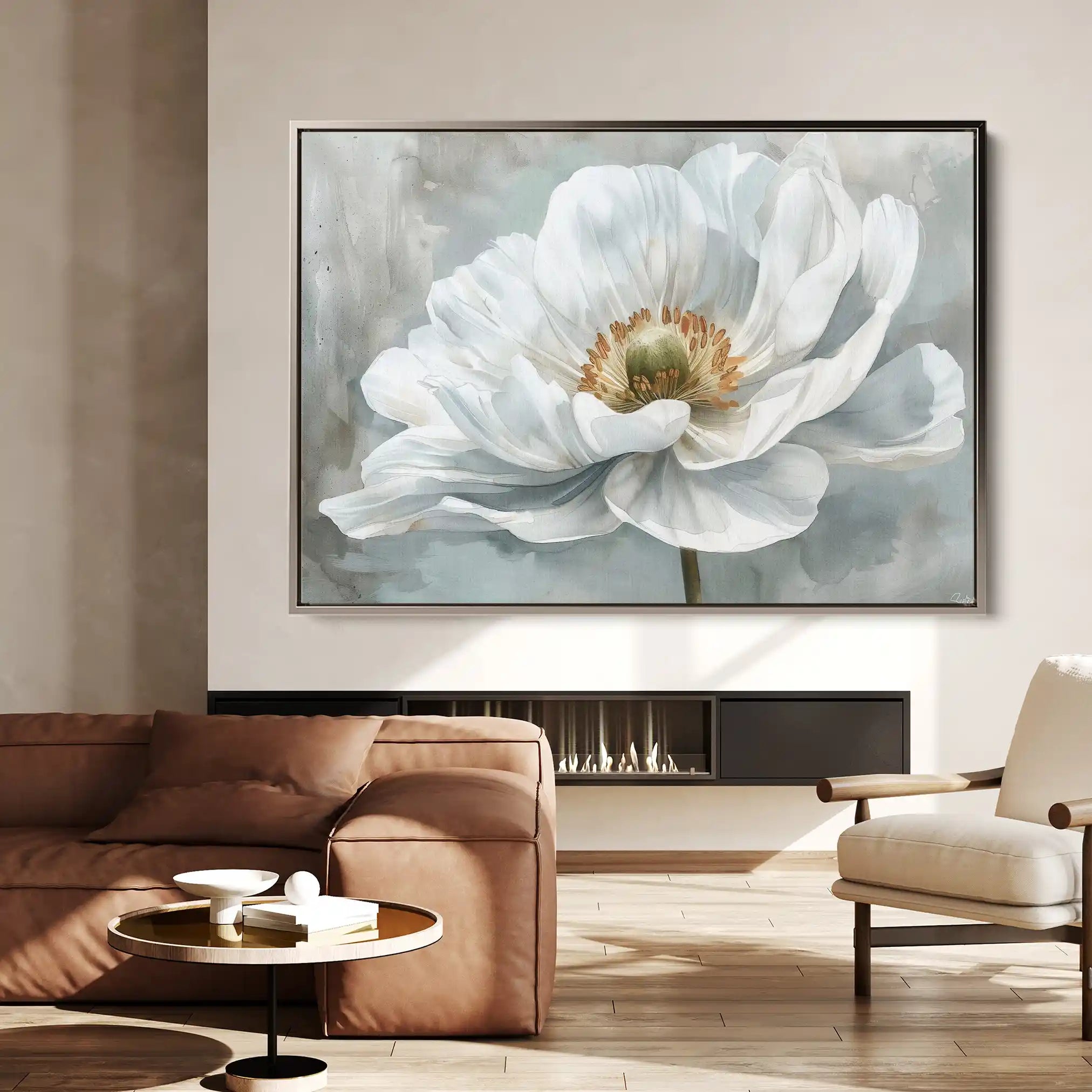 Floral Canvas Wall Art WAD093-F 90 x 60 cm / Stretched on hidden frame