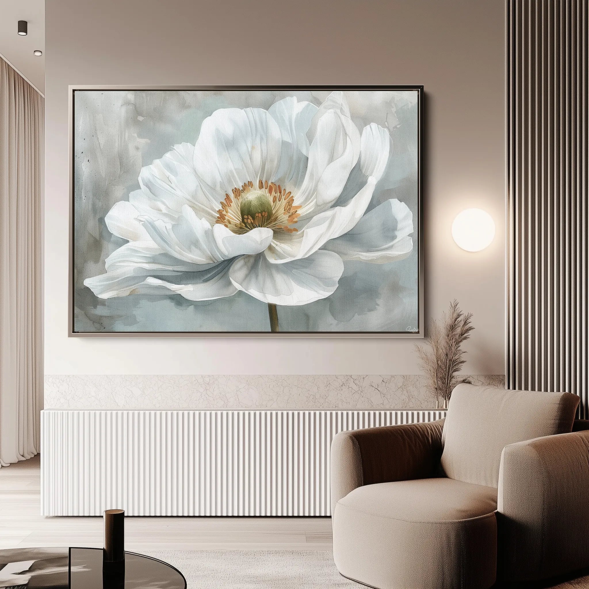 Floral Canvas Wall Art WAD093-F 90 x 60 cm / Stretched on hidden frame