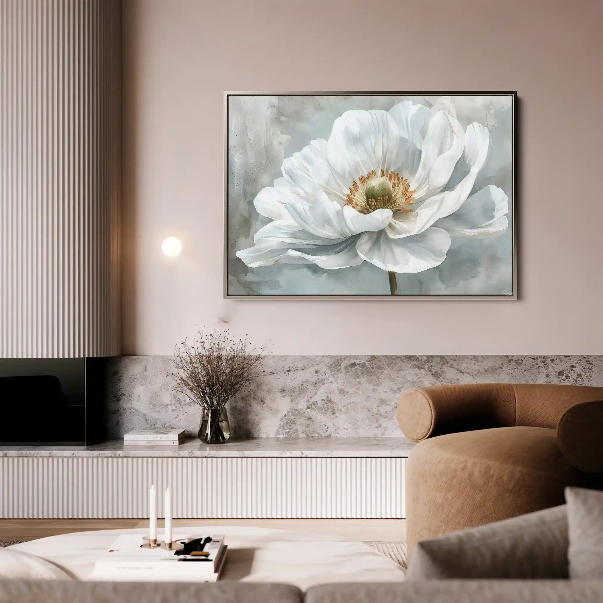 Floral Canvas Wall Art WAD093-F 90 x 60 cm / Stretched on hidden frame