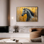 Horses 093 Canvas Art 90 x 60 cm / Stretched on hidden frame