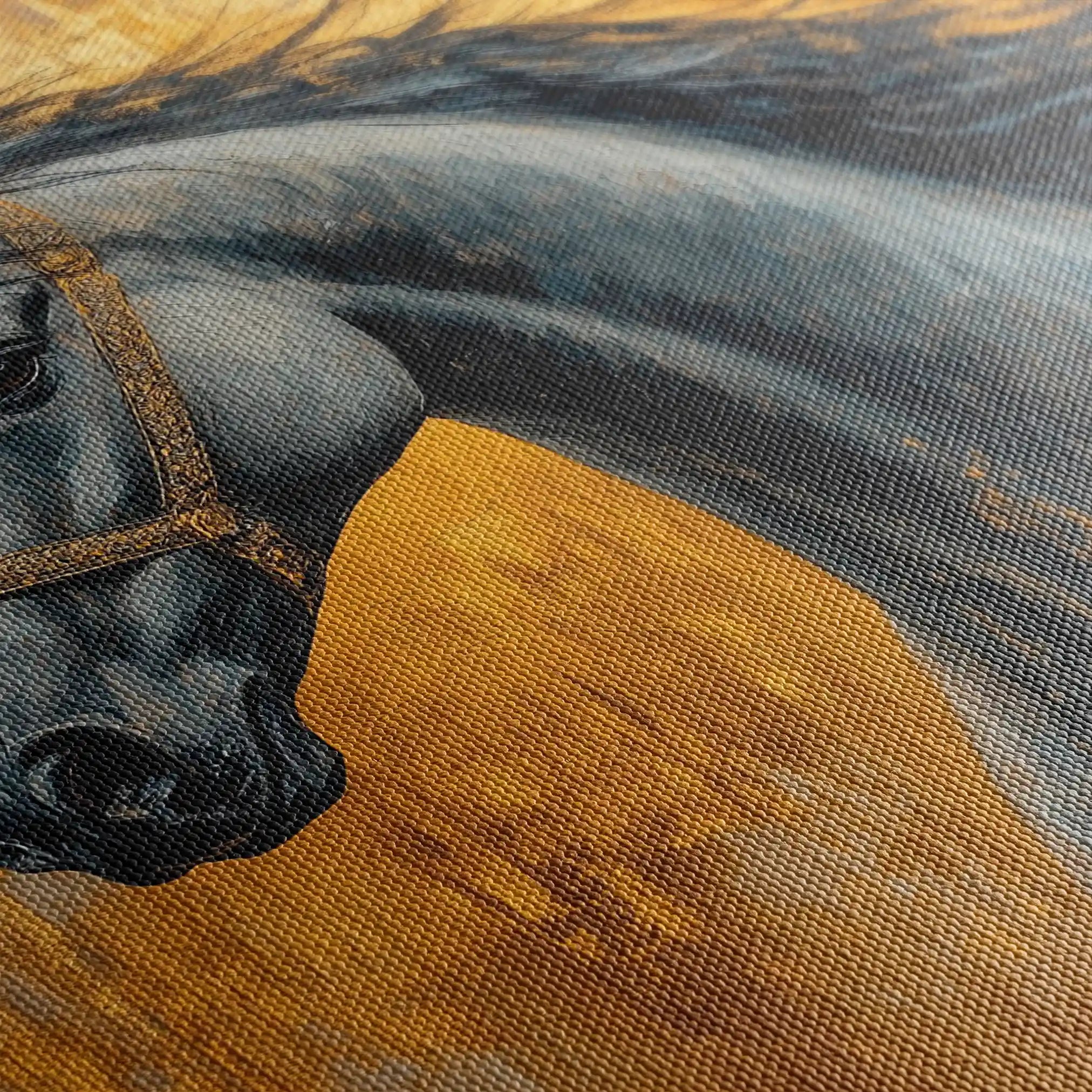 Horses 093 Canvas Art 90 x 60 cm / Stretched on hidden frame