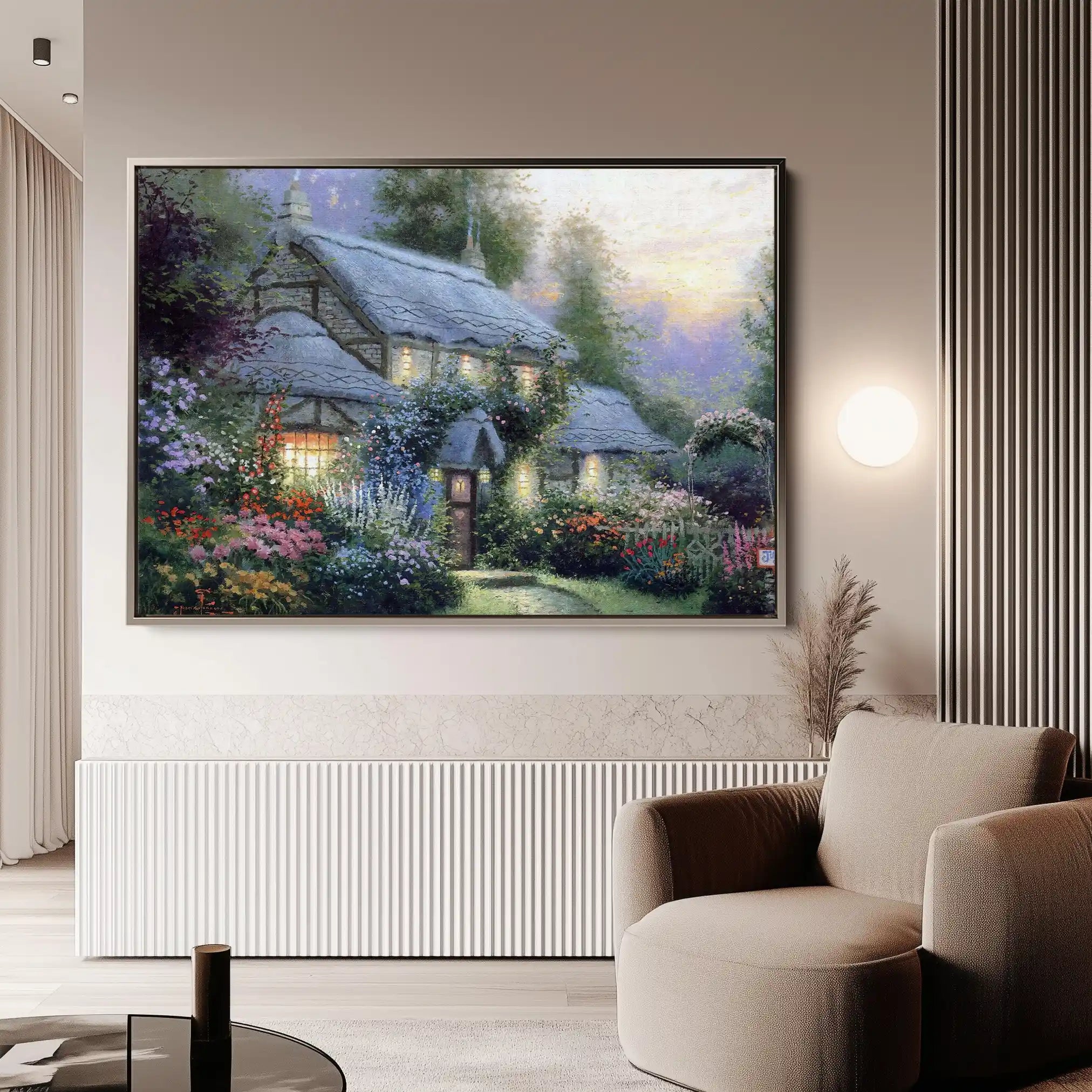 Landscape 093 Canvas Art 90 x 60 cm / Stretched on hidden frame