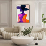 Portrait 093 Canvas Art 90 x 60 cm / Stretched on hidden frame