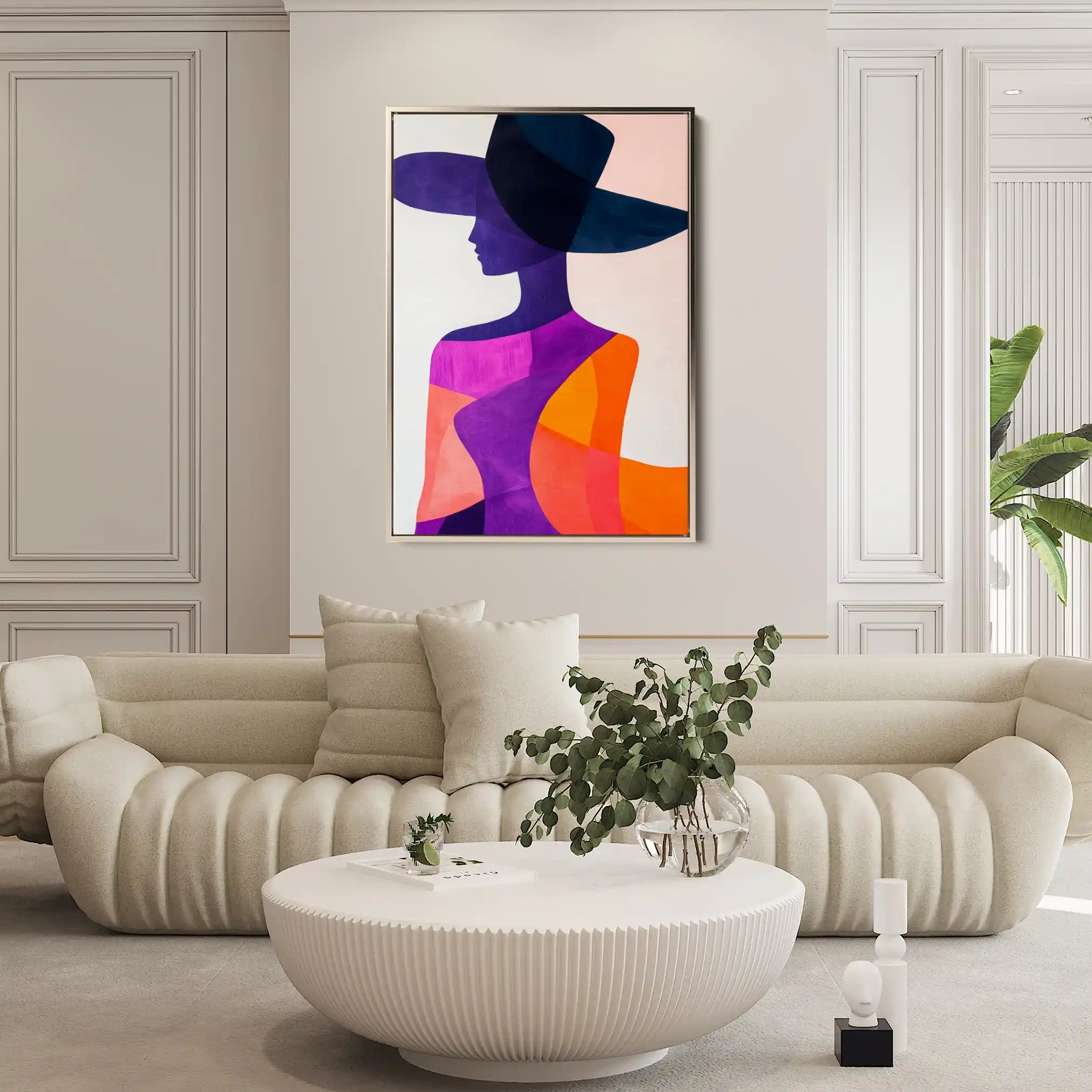 Portrait 093 Canvas Art 90 x 60 cm / Stretched on hidden frame