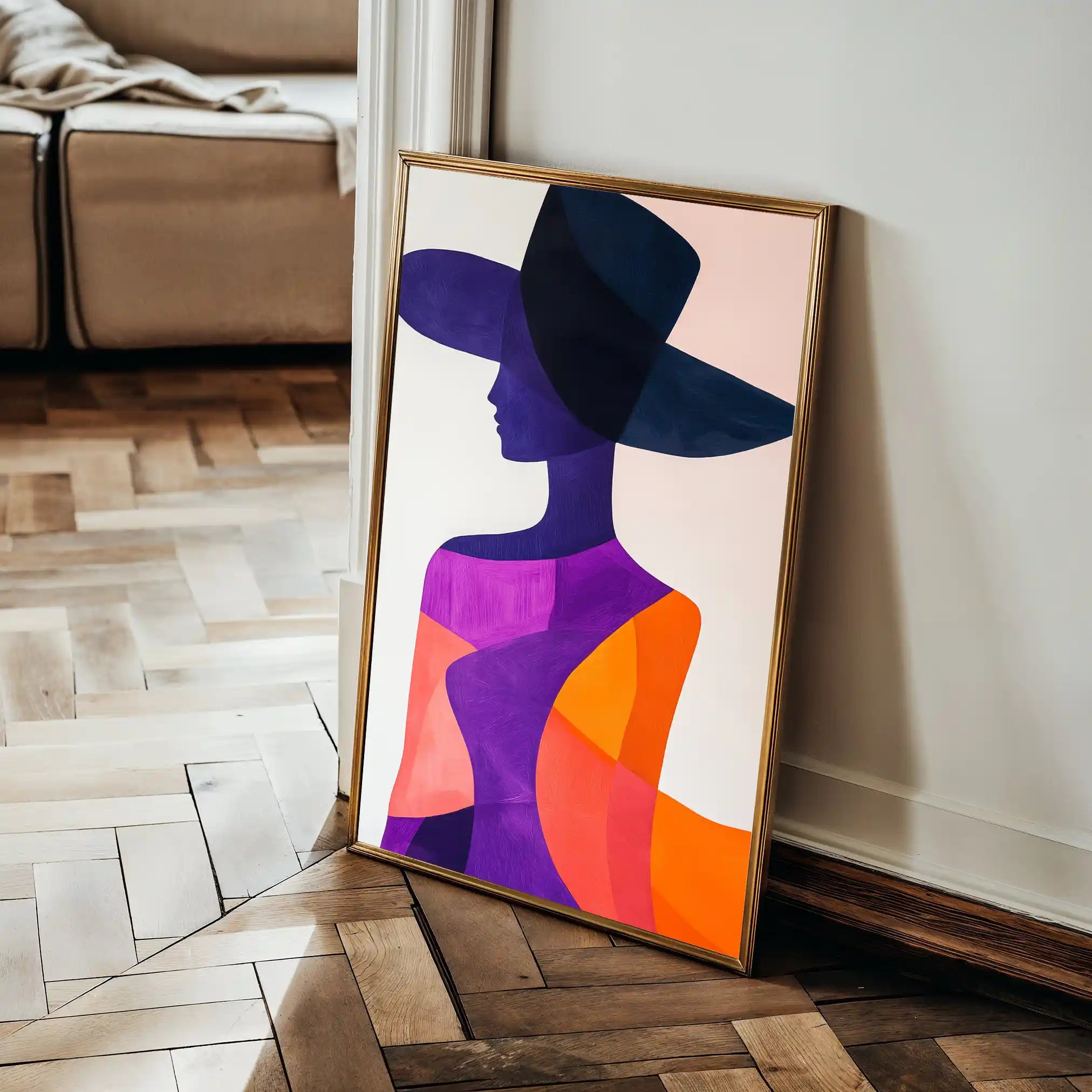 Portrait 093 Canvas Art 90 x 60 cm / Stretched on hidden frame