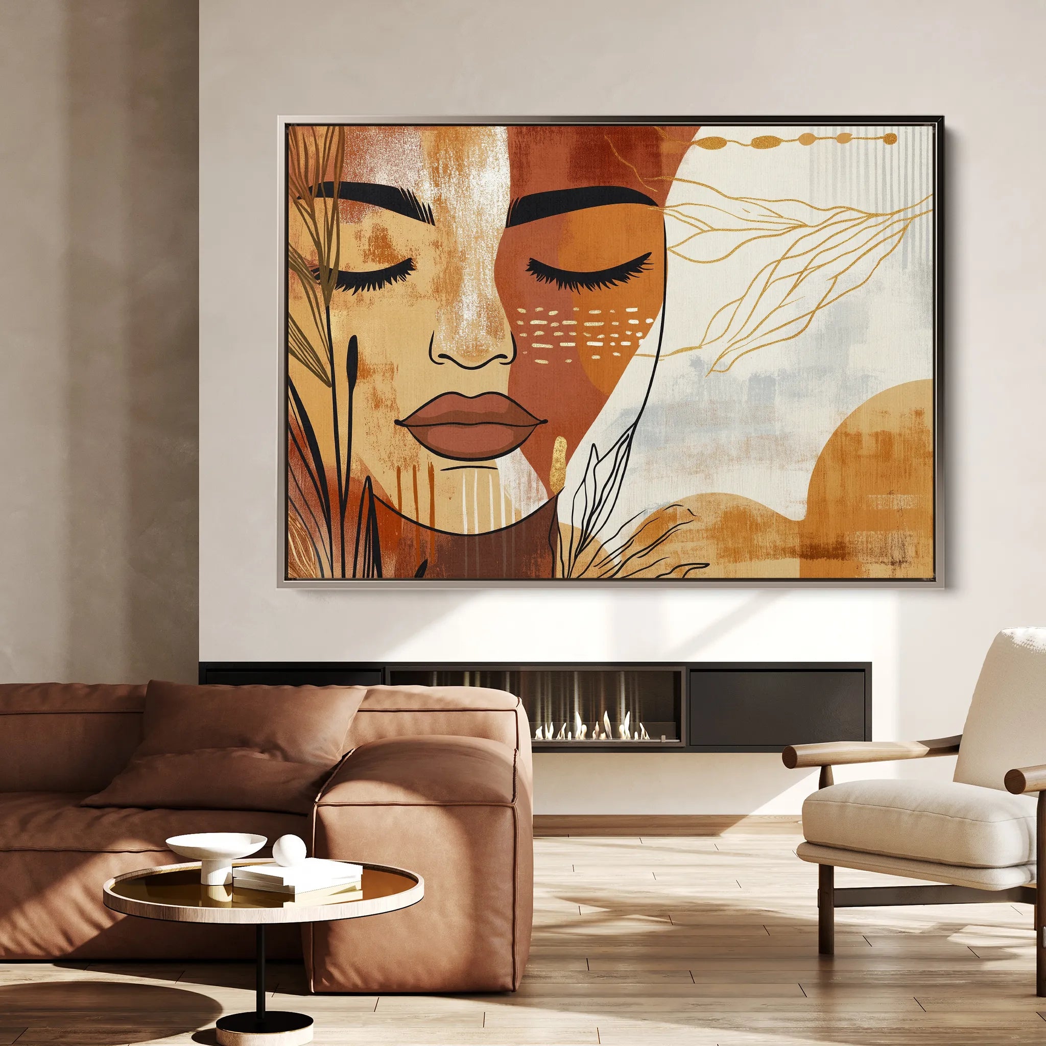 Boho Canvas Wall Art WAD094-BH 90 x 60 cm / Stretched on hidden frame