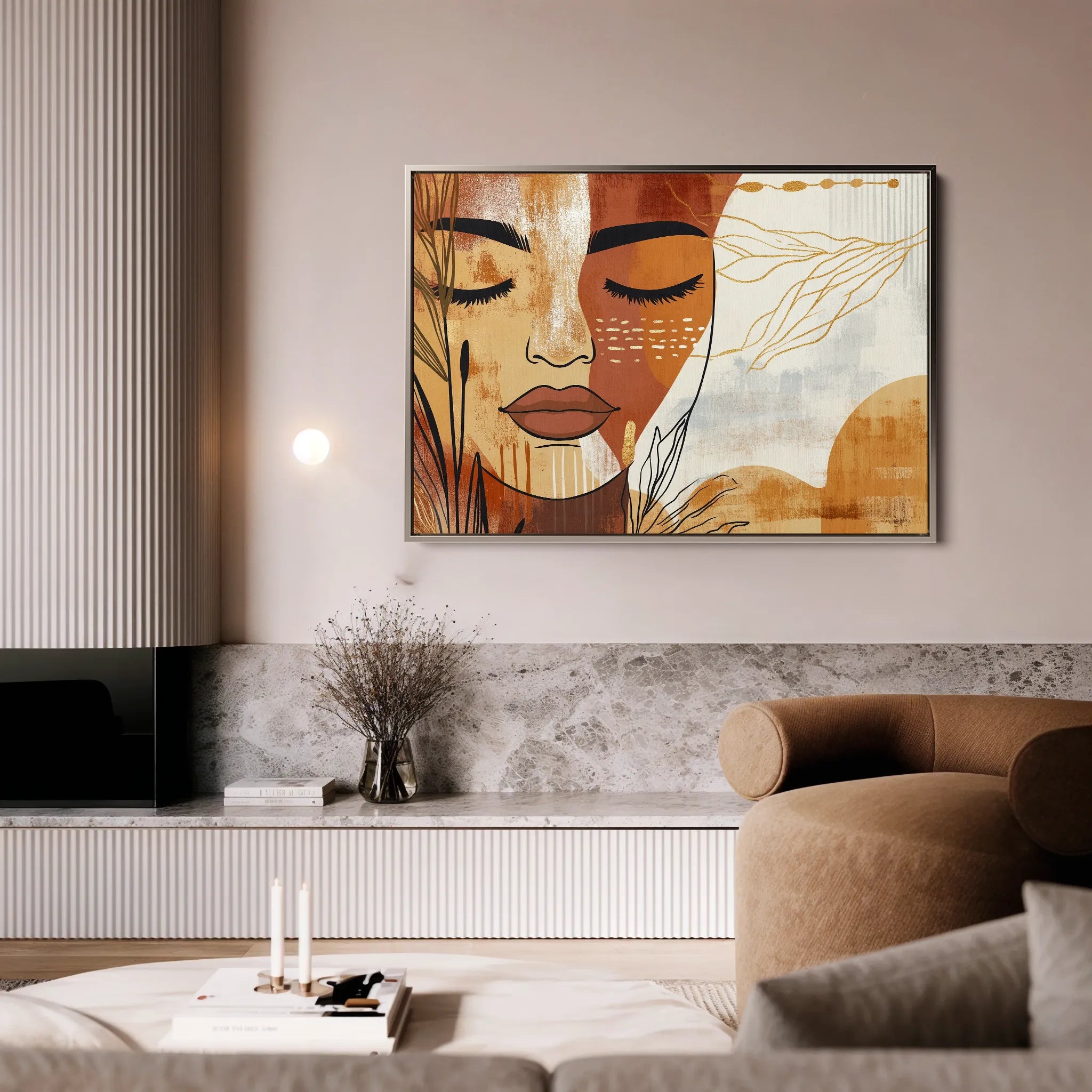 Boho Canvas Wall Art WAD094-BH 90 x 60 cm / Stretched on hidden frame