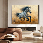 Horses 094 Canvas Art 90 x 60 cm / Stretched on hidden frame