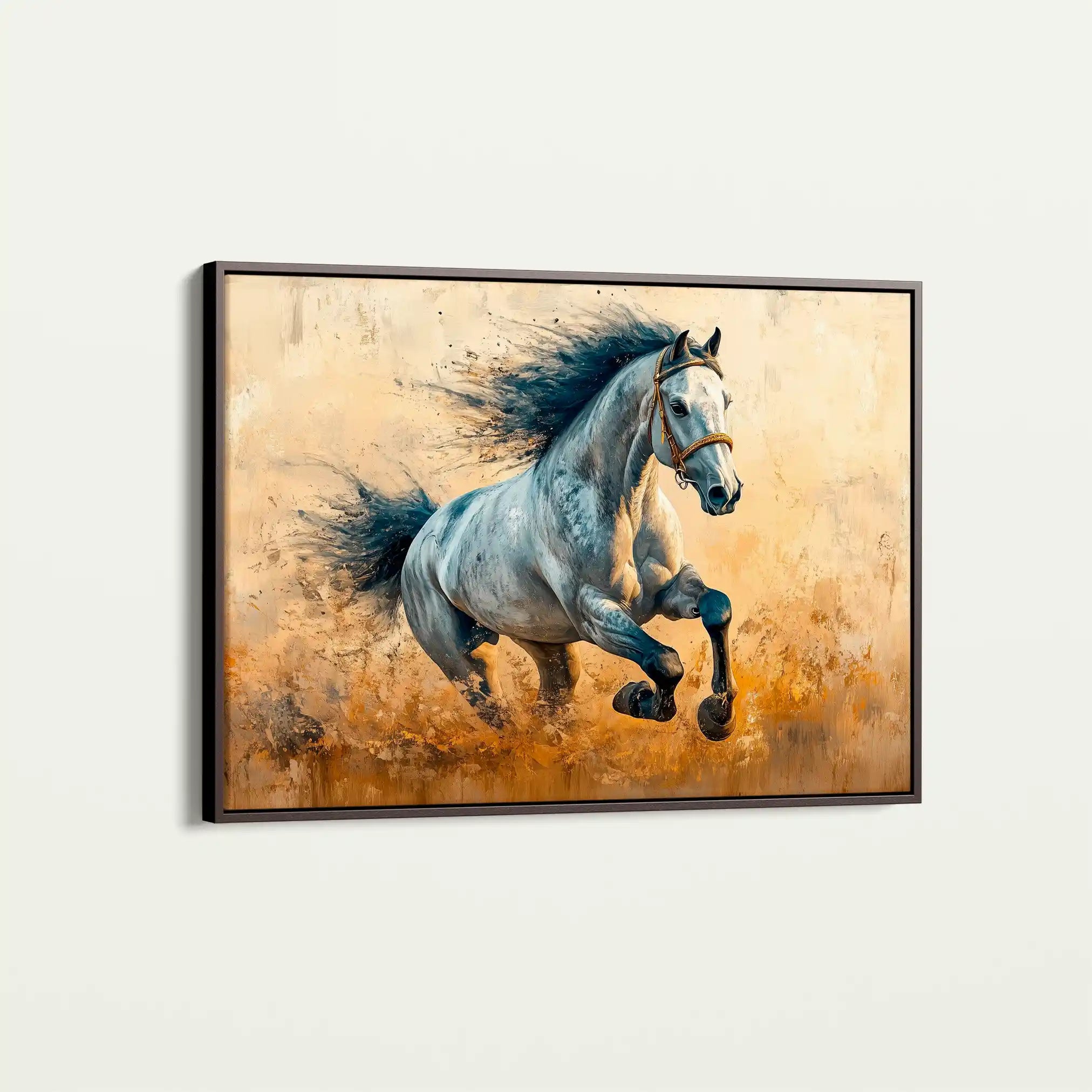 Horses 094 Canvas Art 90 x 60 cm / Stretched on hidden frame