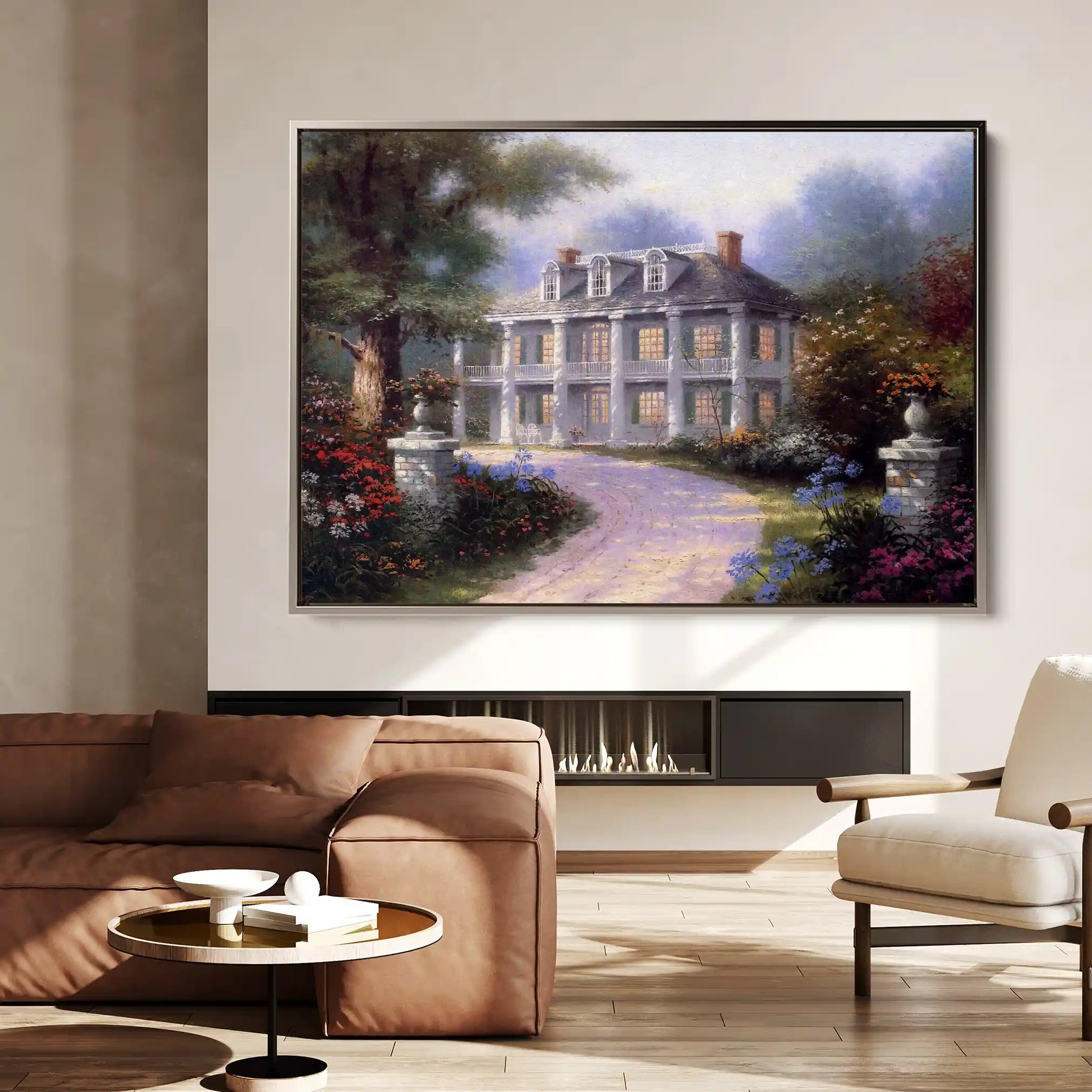 Landscape 094 Canvas Art 90 x 60 cm / Stretched on hidden frame