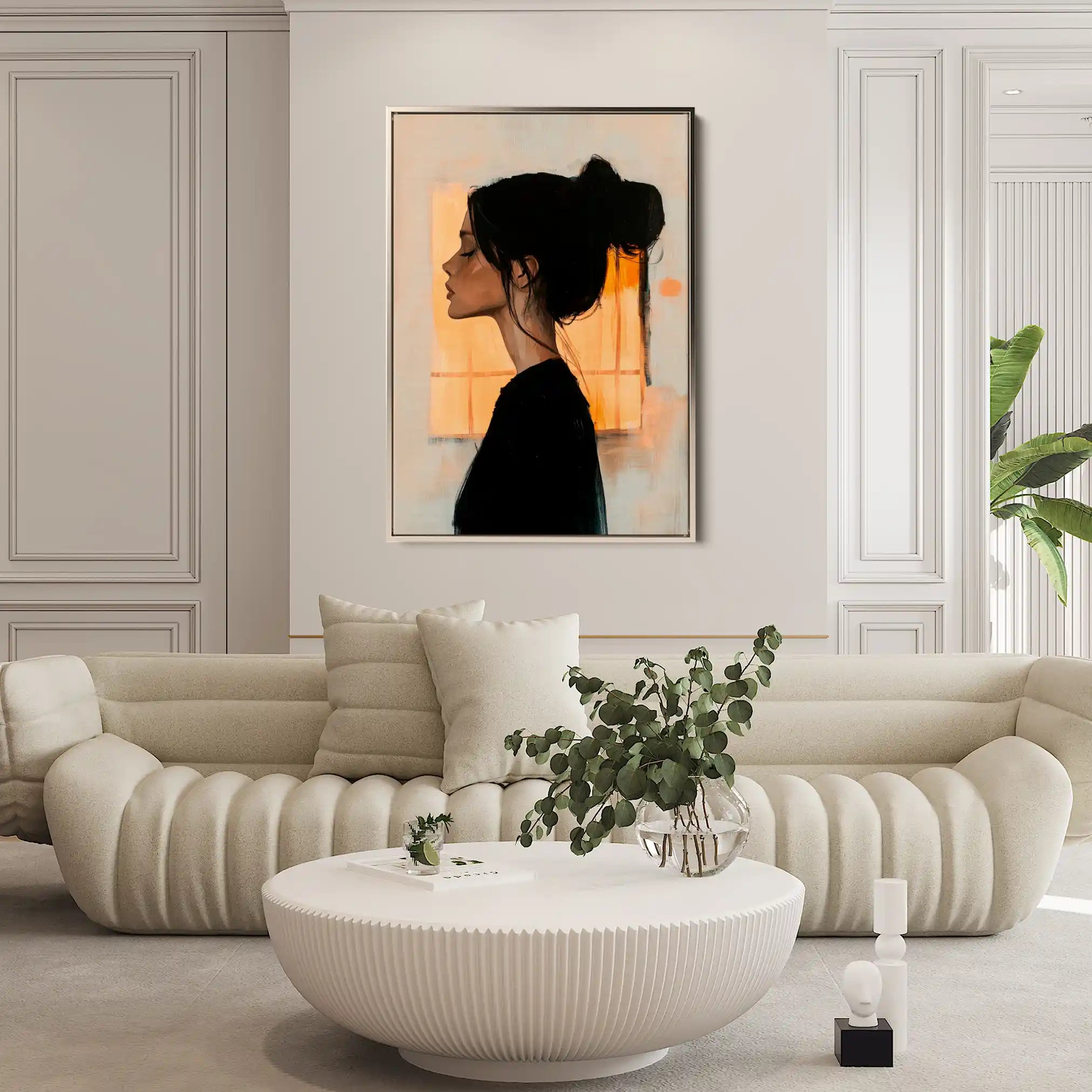 Portrait 094 Canvas Art 90 x 60 cm / Stretched on hidden frame