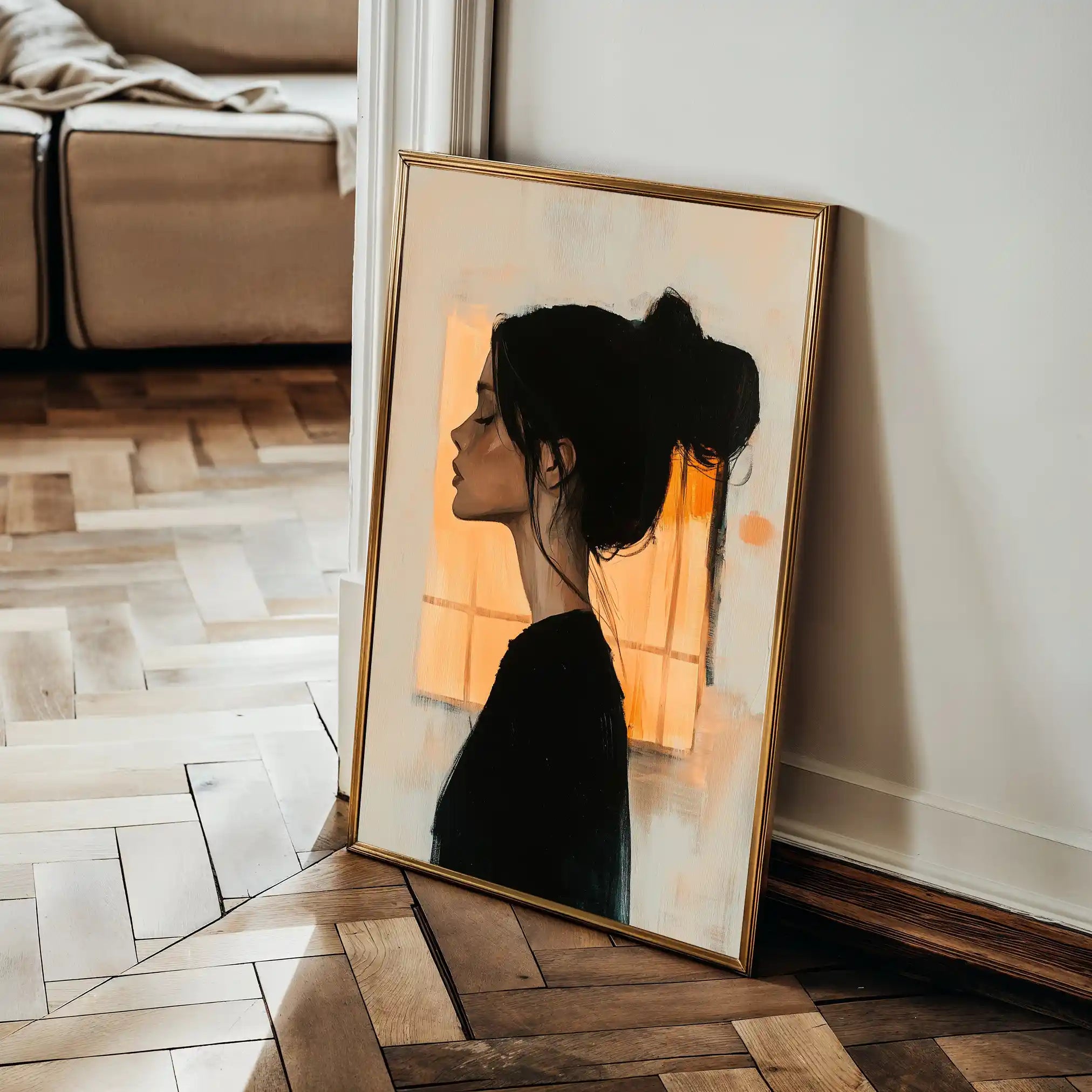 Portrait 094 Canvas Art 90 x 60 cm / Stretched on hidden frame