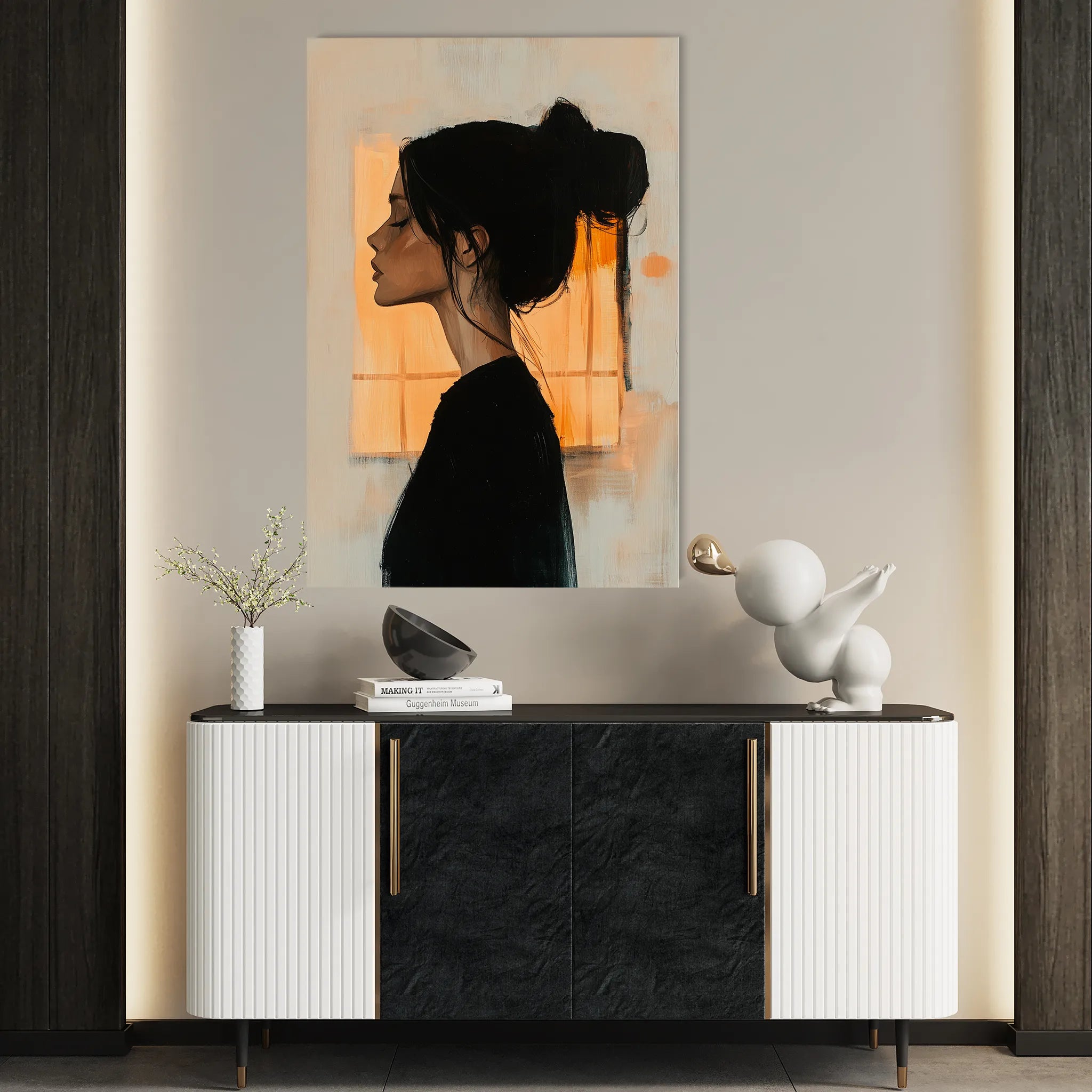 Portrait Canvas Wall Art WAD094-P 90 x 60 cm / Stretched on hidden frame