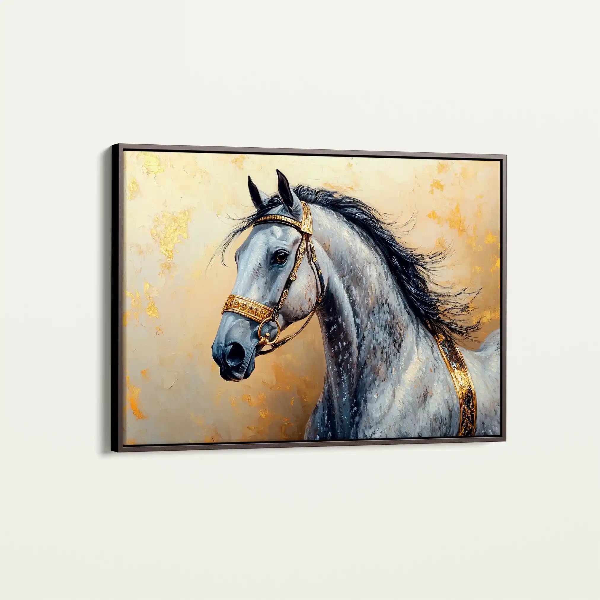 Horses 095 Canvas Art 90 x 60 cm / Stretched on hidden frame