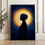 Portrait 095 Canvas Art 90 x 60 cm / Stretched on hidden frame