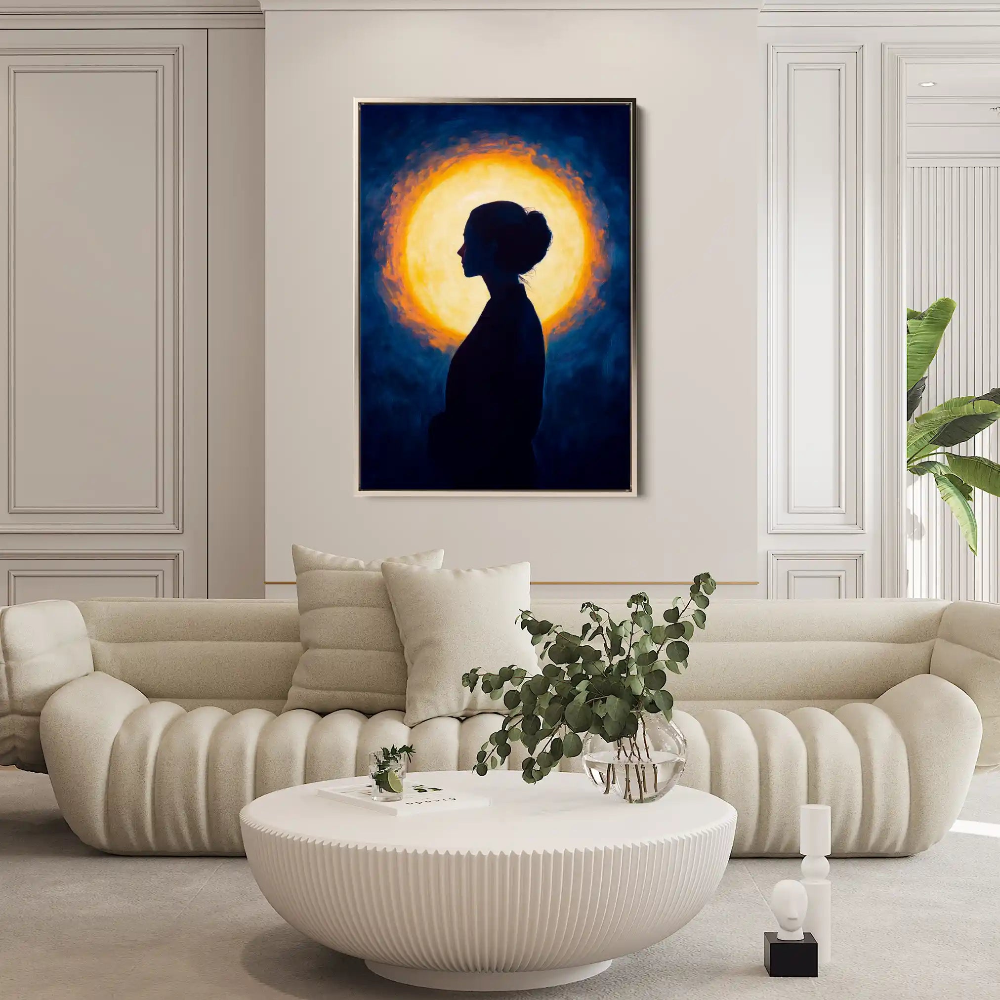 Portrait 095 Canvas Art 90 x 60 cm / Stretched on hidden frame