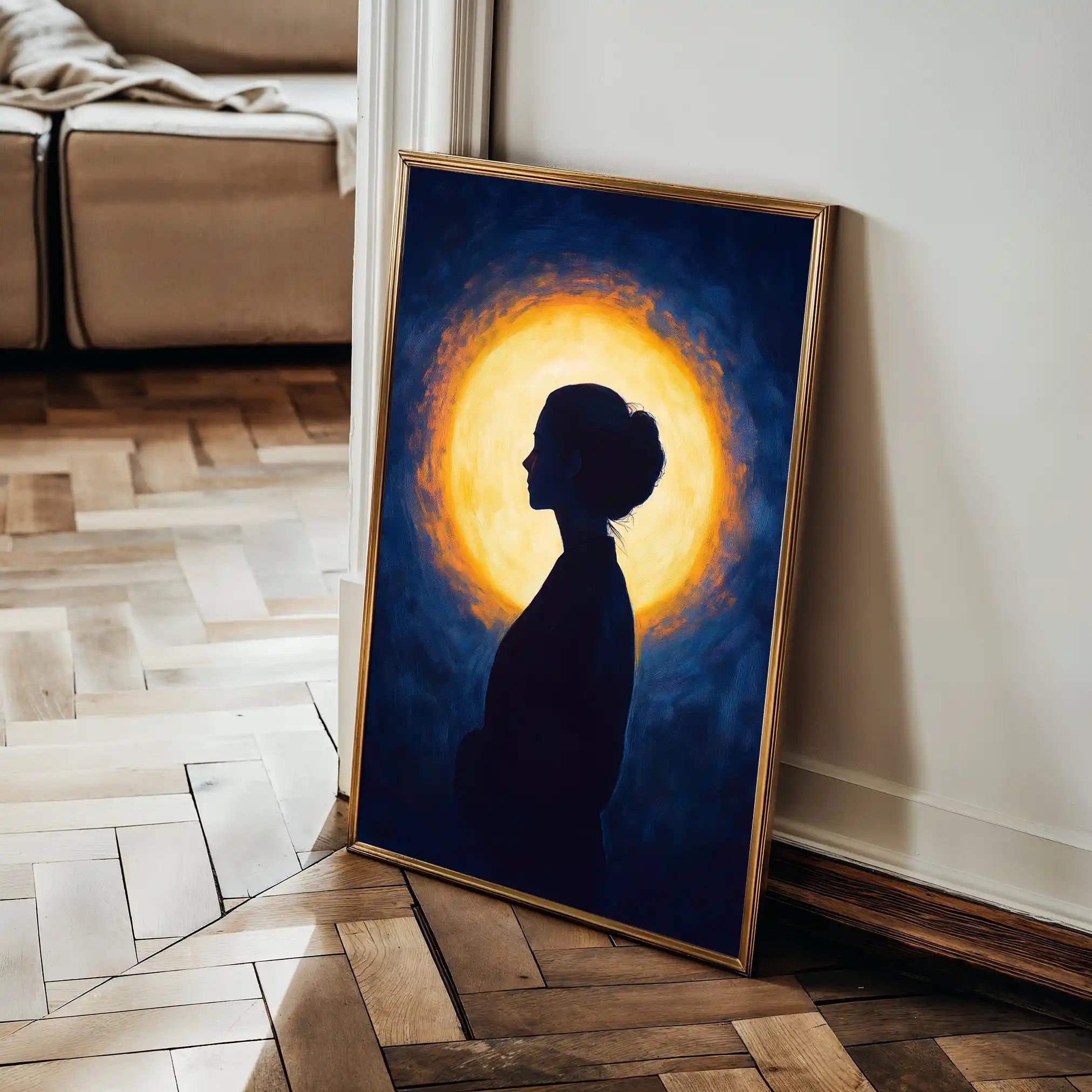 Portrait 095 Canvas Art 90 x 60 cm / Stretched on hidden frame