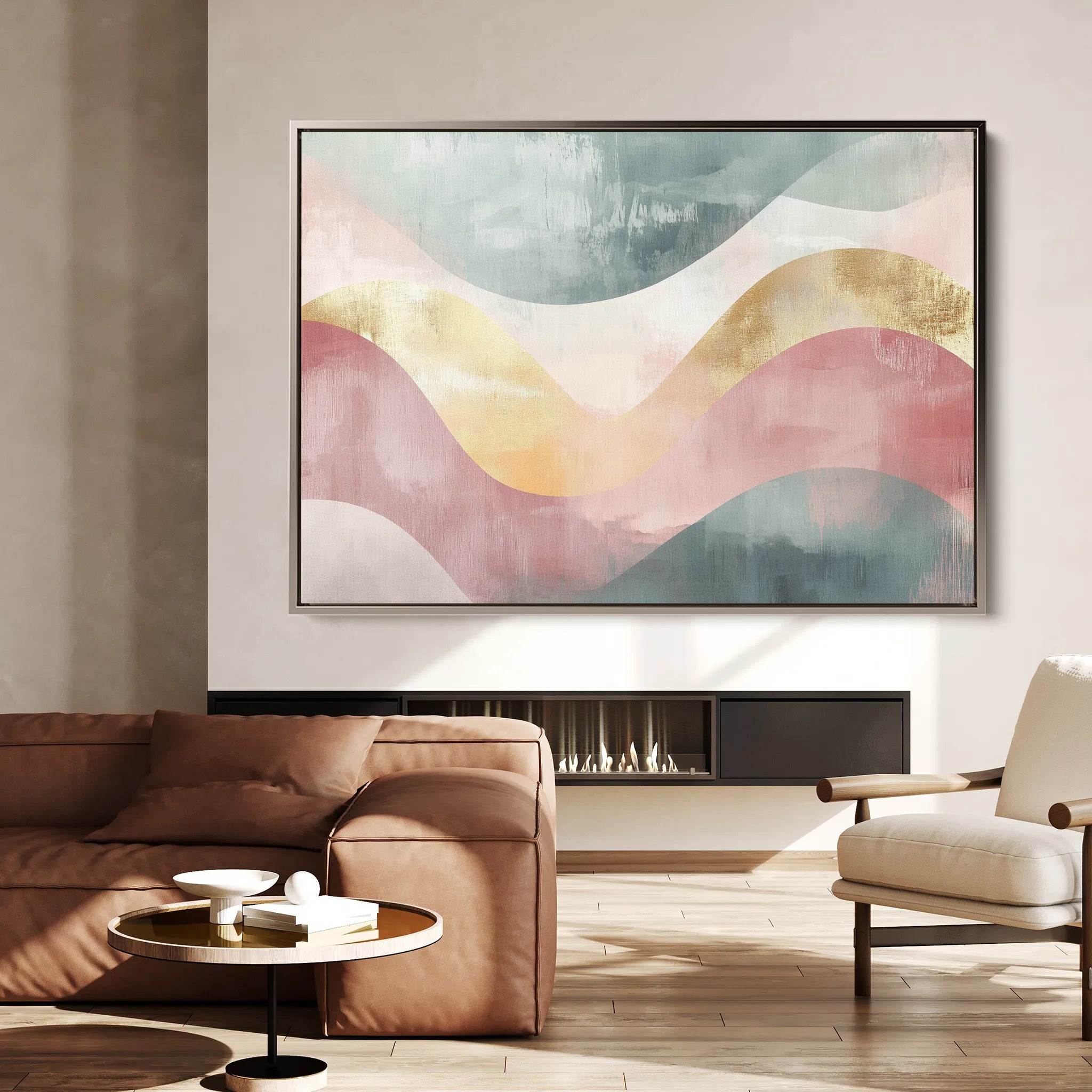 Boho Canvas Wall Art WAD096-BH 90 x 60 cm / Stretched on hidden frame