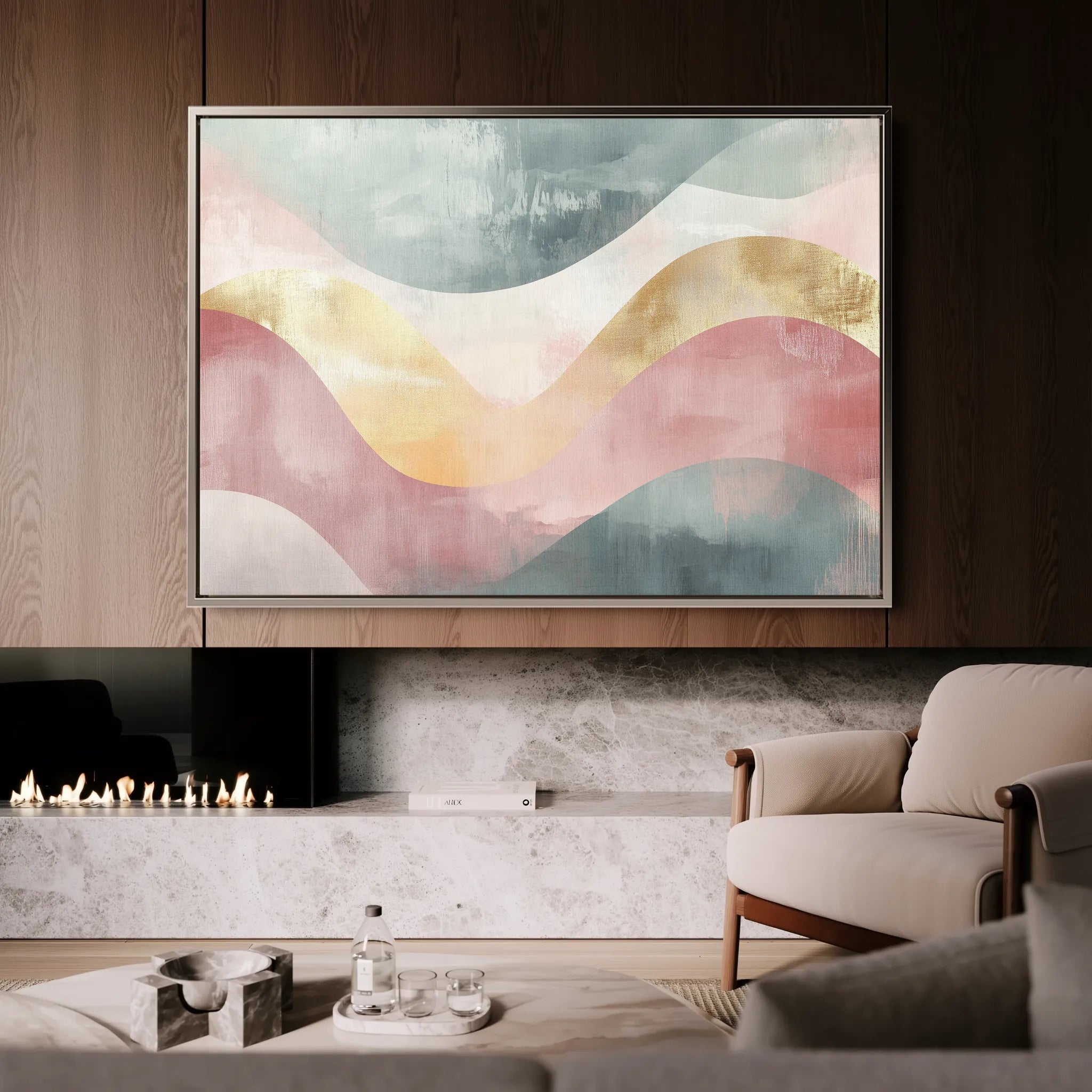 Boho Canvas Wall Art WAD096-BH 90 x 60 cm / Stretched on hidden frame