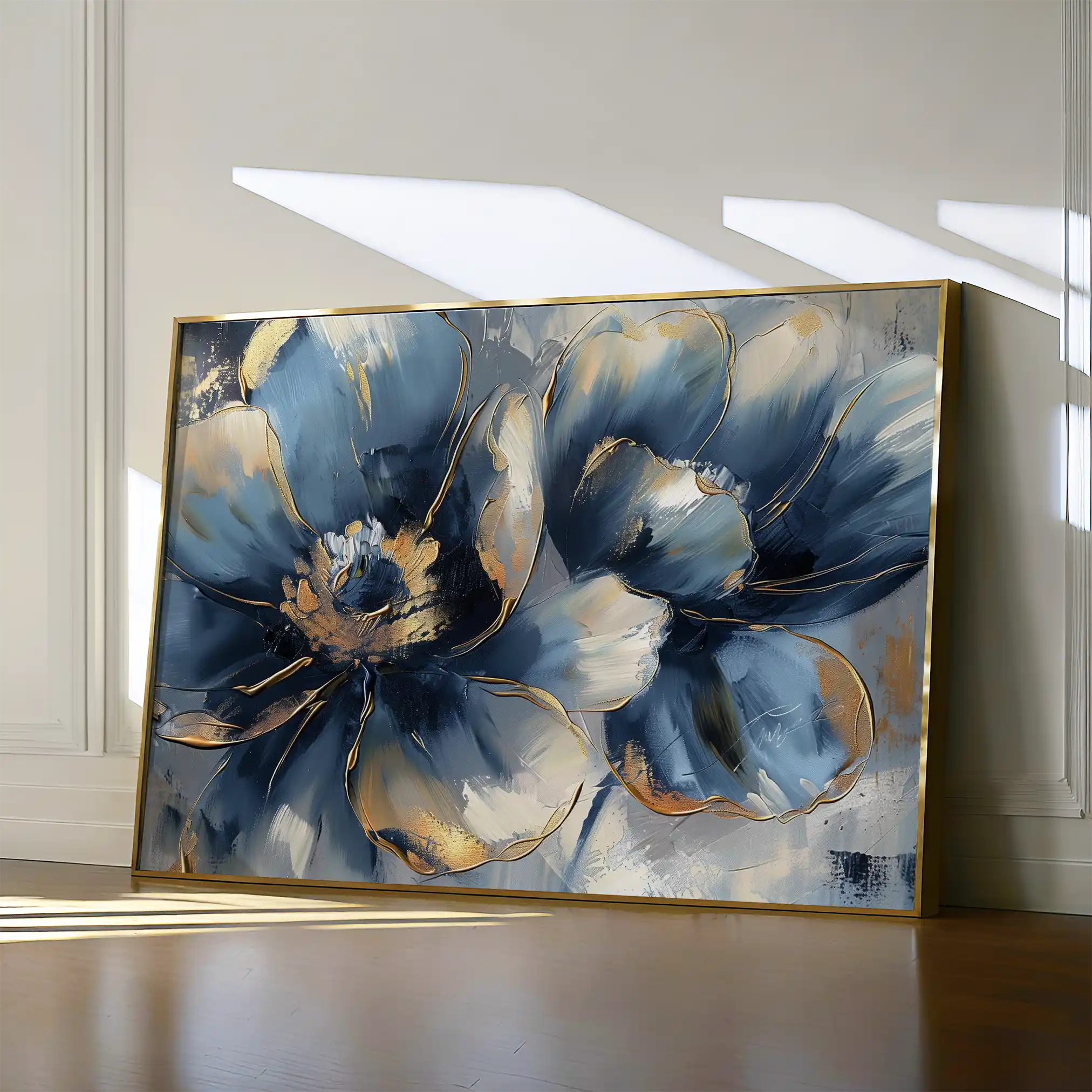 Floral Canvas Wall Art WAD096-F 90 x 60 cm / Stretched on hidden frame