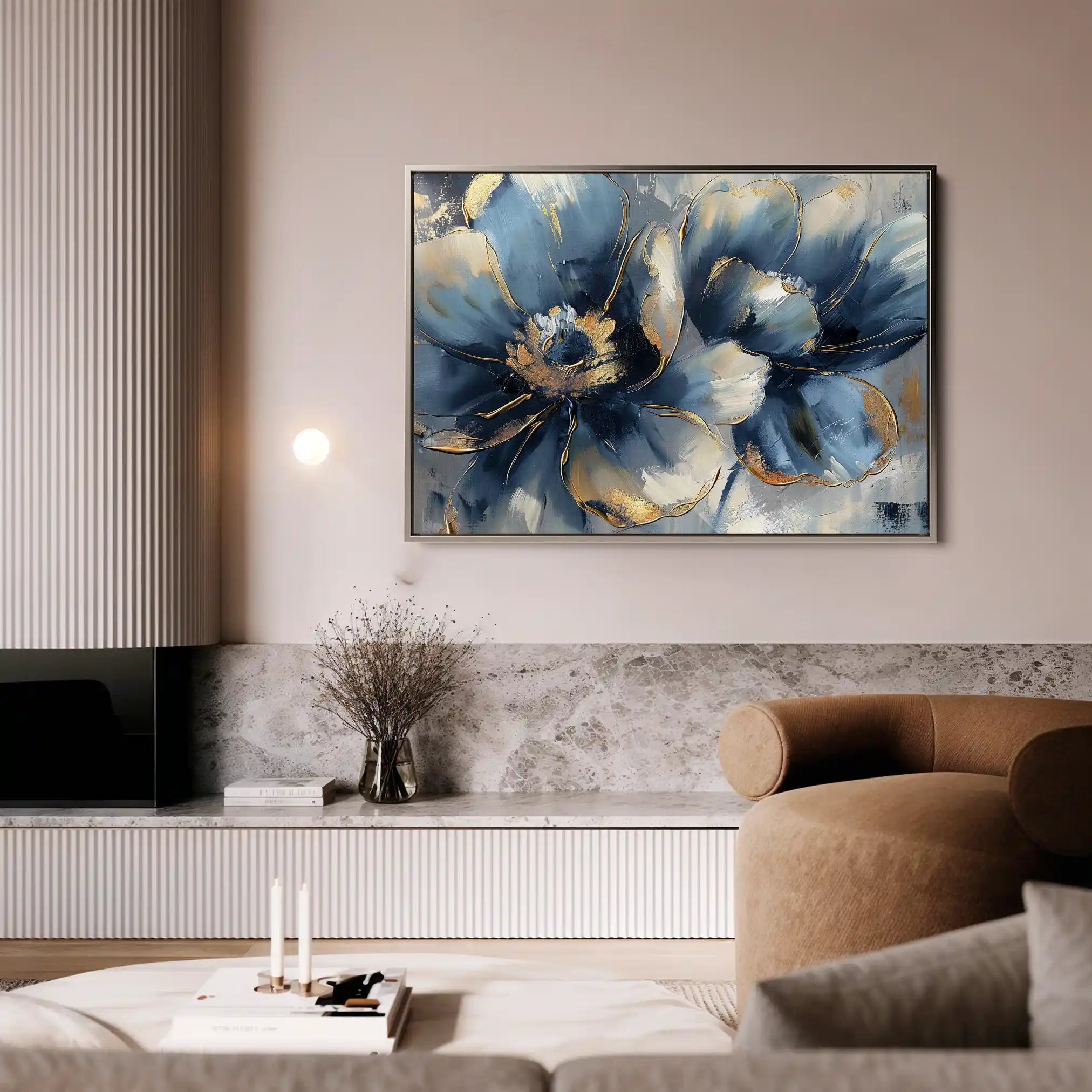 Floral Canvas Wall Art WAD096-F 90 x 60 cm / Stretched on hidden frame