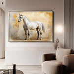 Horses 096 Canvas Art 90 x 60 cm / Stretched on hidden frame