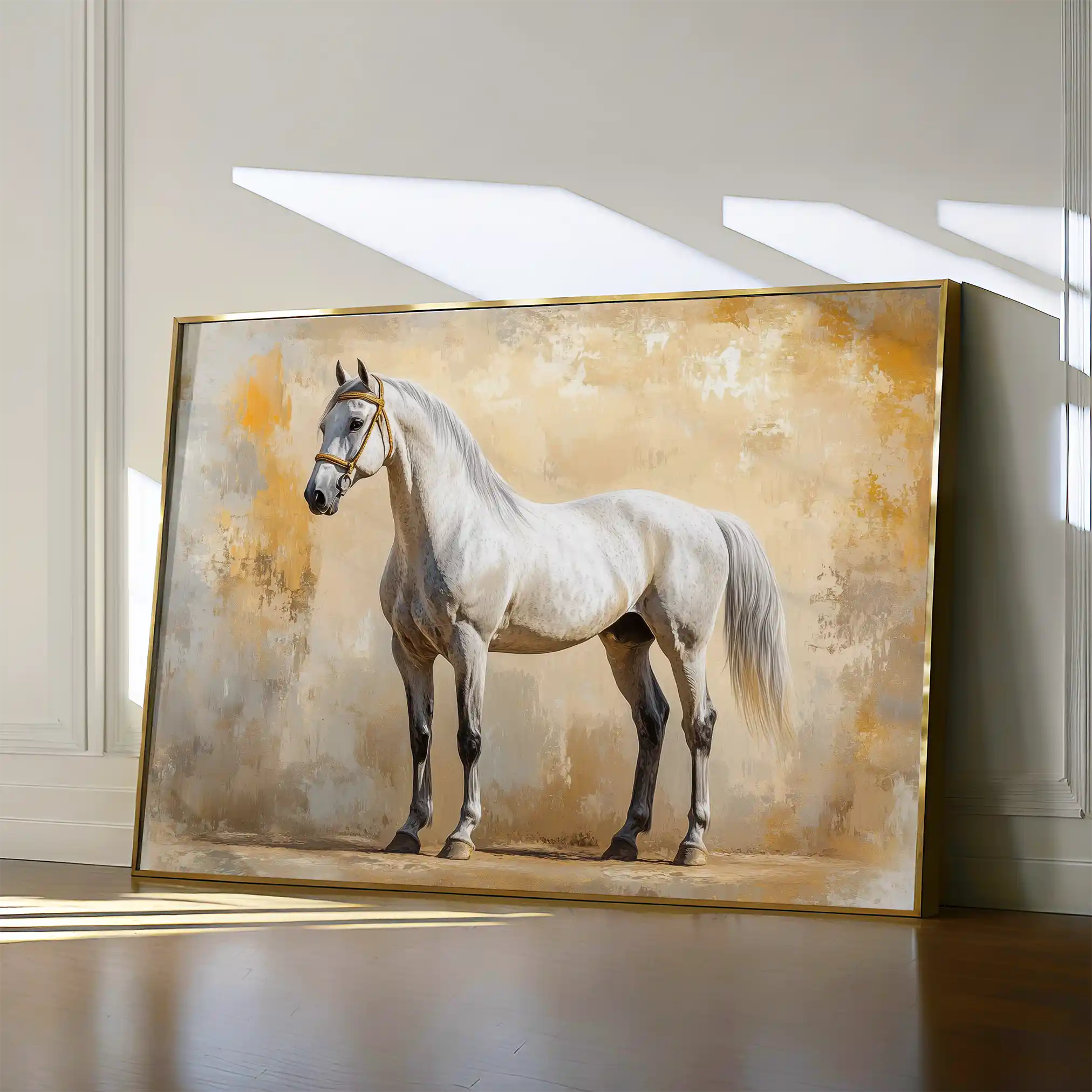 Horses 096 Canvas Art 90 x 60 cm / Stretched on hidden frame