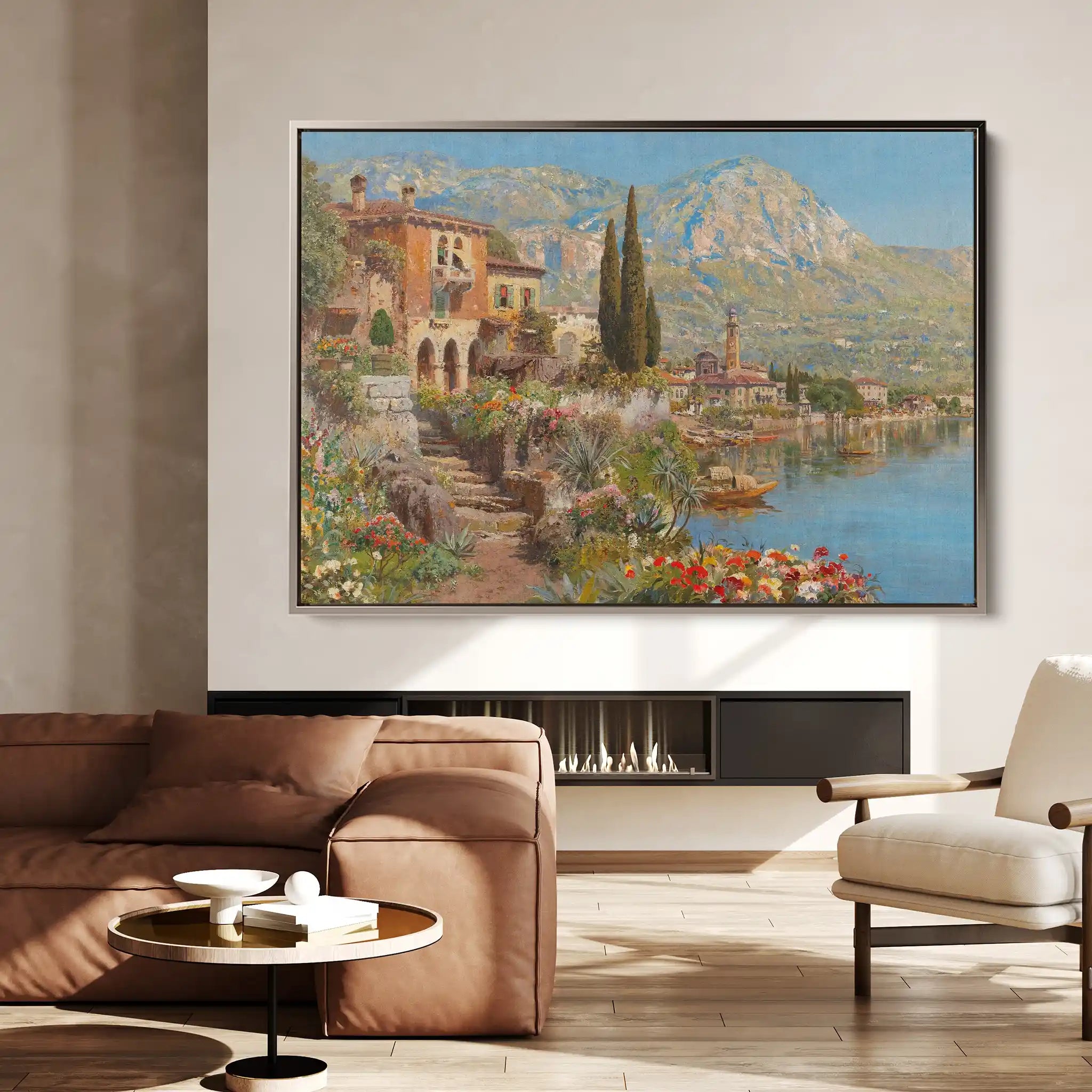 Landscape 096 Canvas Art 90 x 60 cm / Stretched on hidden frame