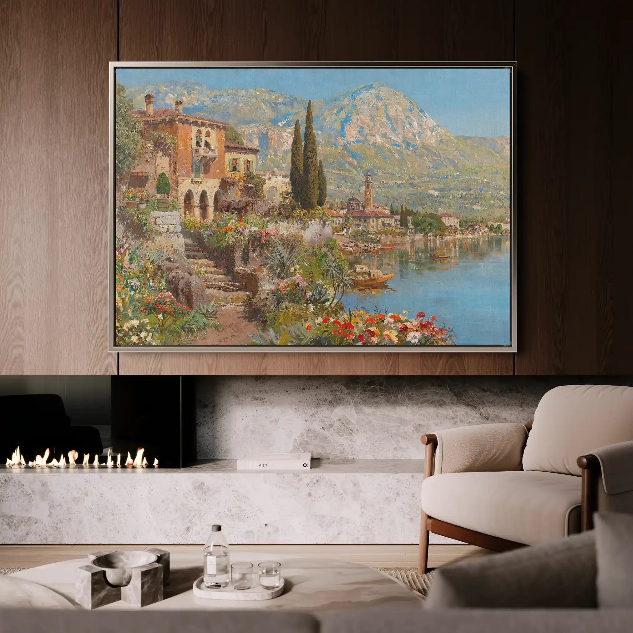 Landscape 096 Canvas Art 90 x 60 cm / Stretched on hidden frame