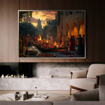 Orientalist 096 Canvas Art 90 x 60 cm / Stretched on hidden frame