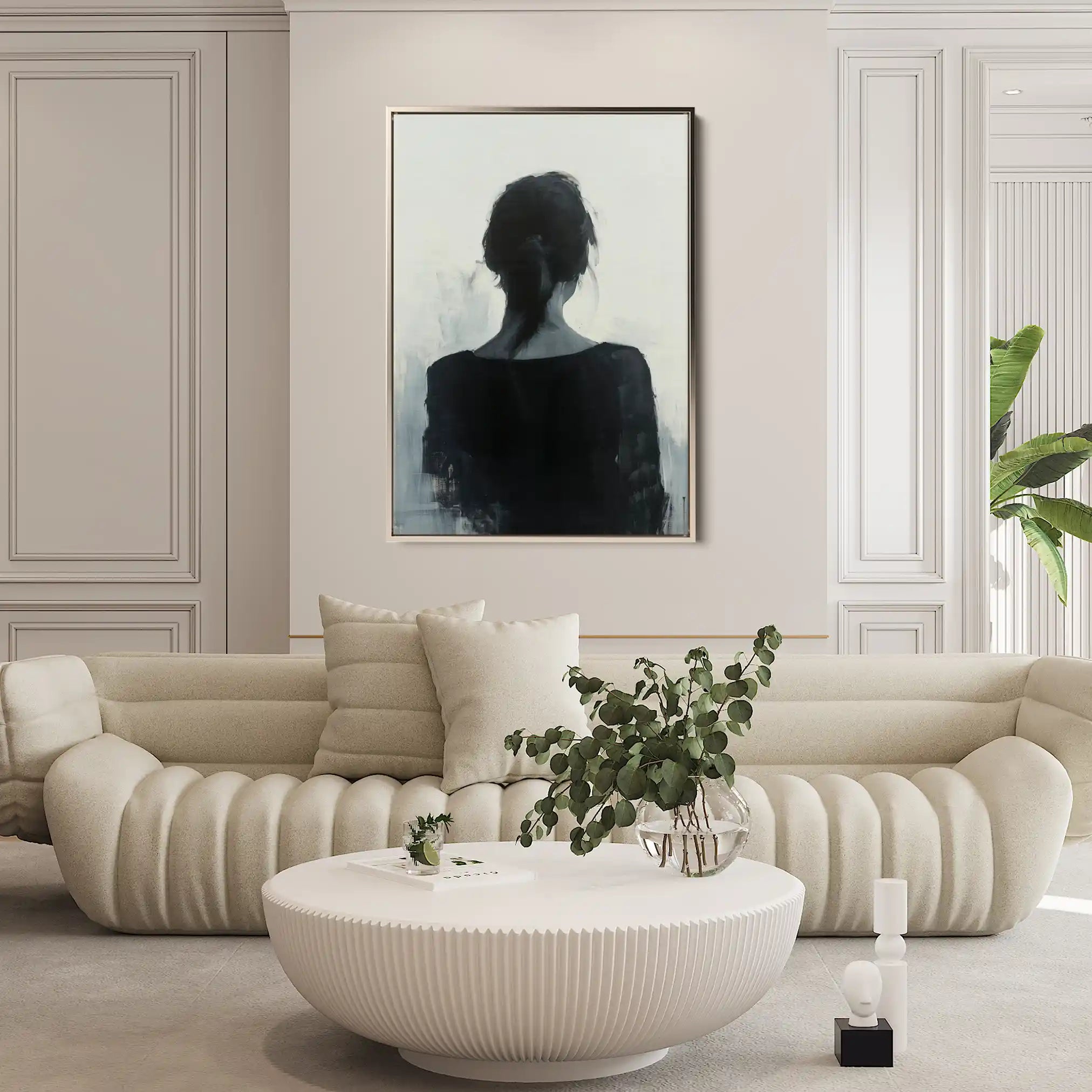 Portrait 096 Canvas Art 90 x 60 cm / Stretched on hidden frame