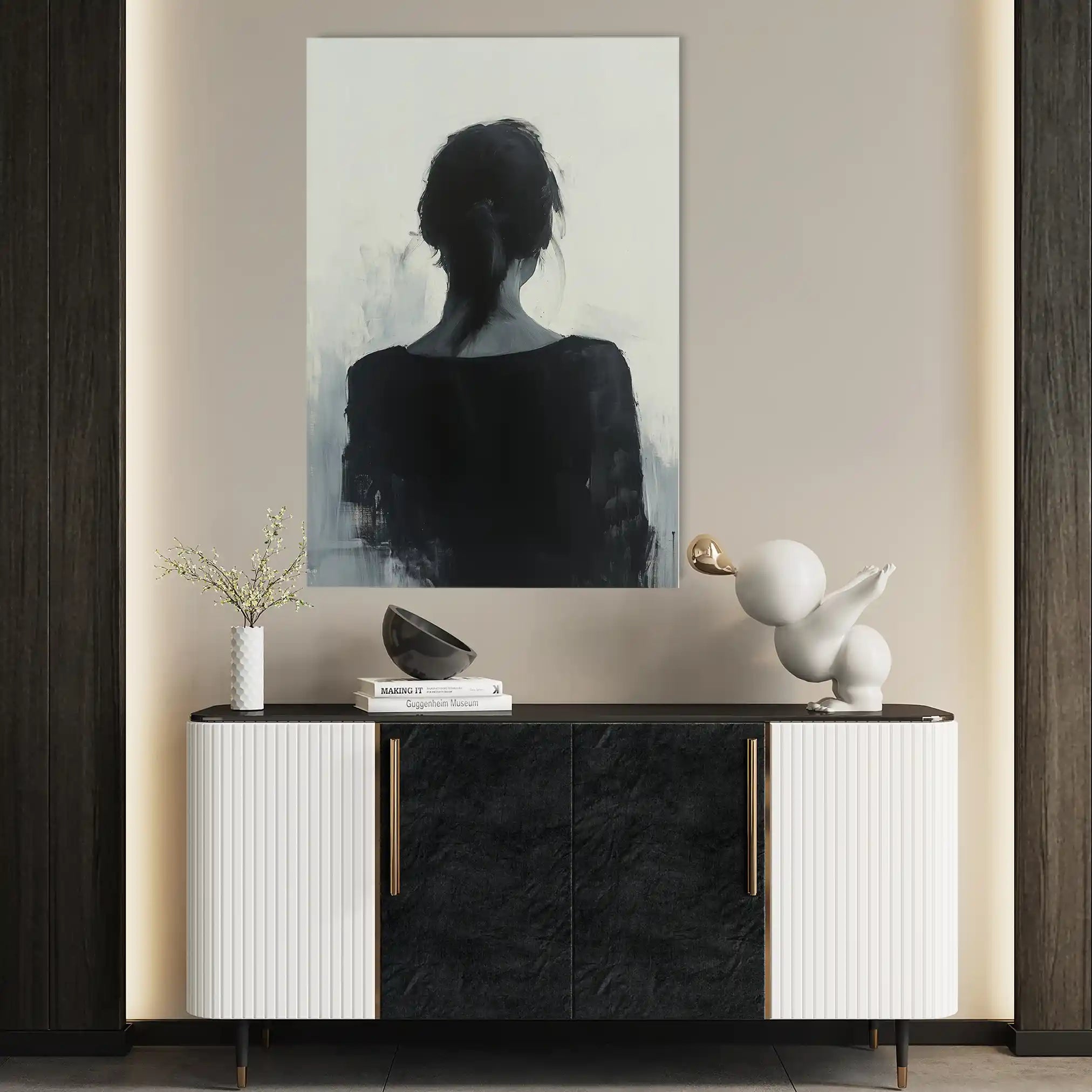 Portrait 096 Canvas Art 90 x 60 cm / Stretched on hidden frame