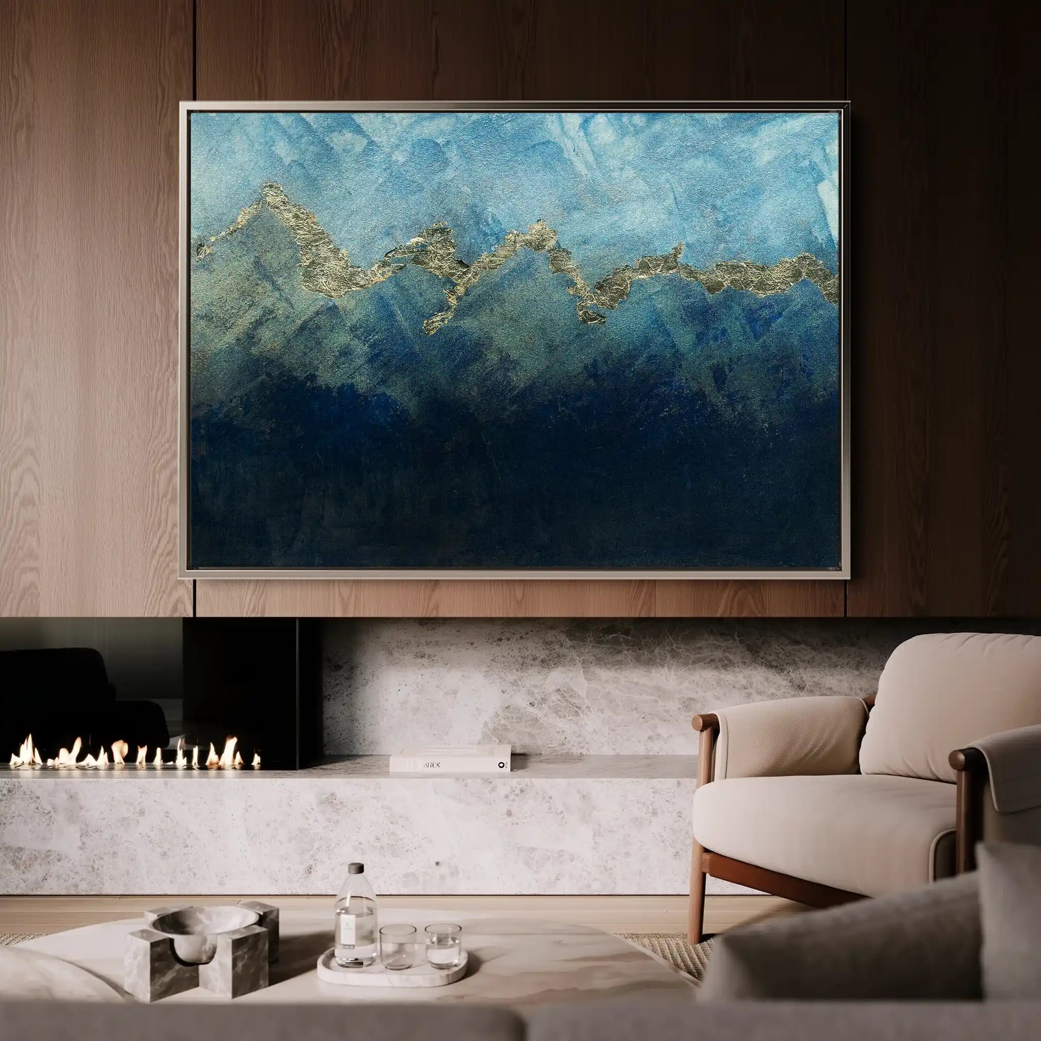 Abstract 097 Canvas Art 60 x 40 cm / Stretched on hidden frame