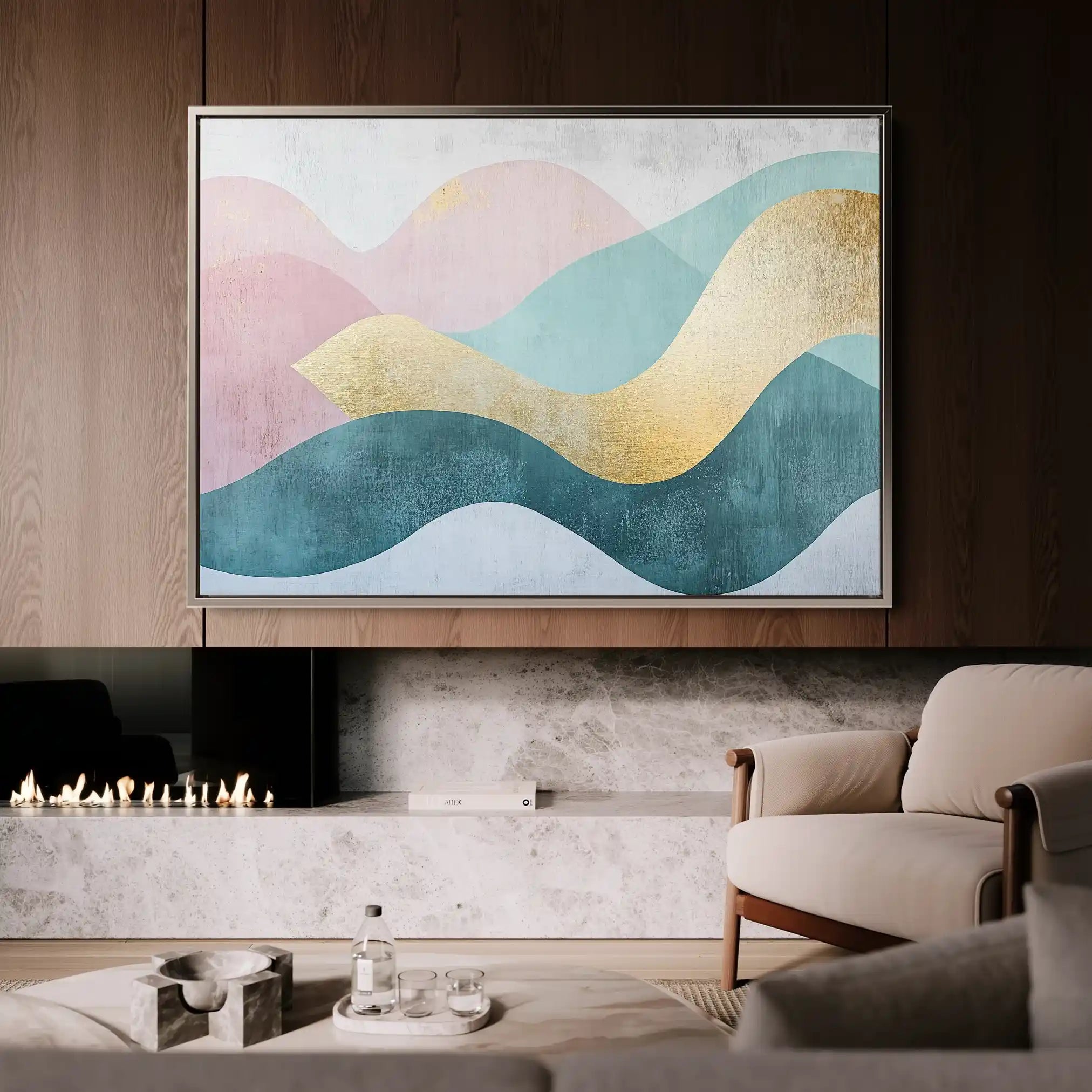 Boho 097 Canvas Art 90 x 60 cm / Stretched on hidden frame