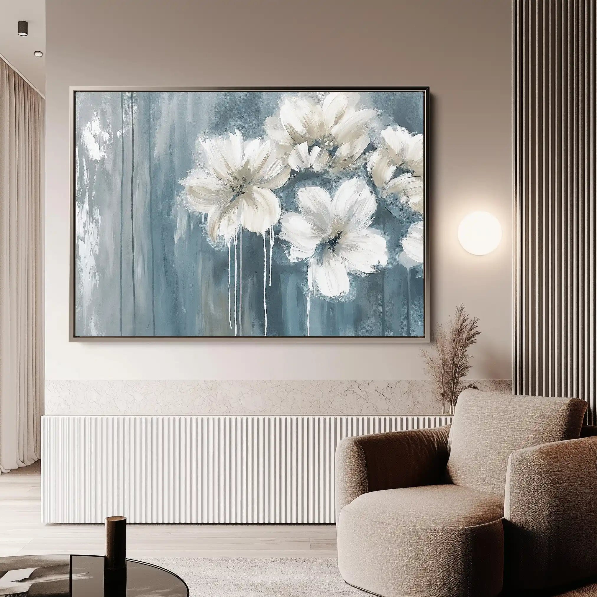 Floral Canvas Wall Art WAD097-F 90 x 60 cm / Stretched on hidden frame
